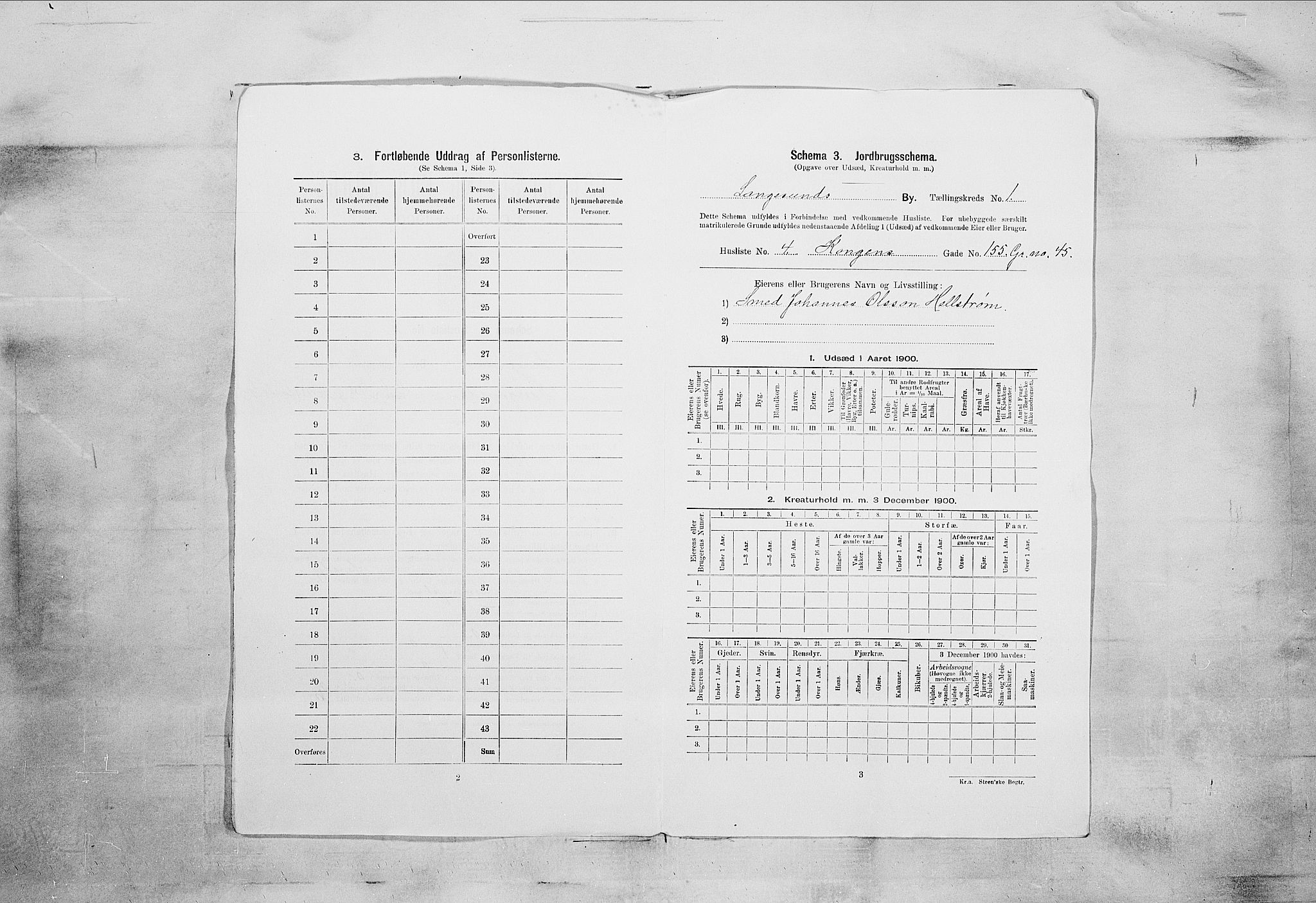 SAKO, 1900 census for Langesund, 1900, p. 23