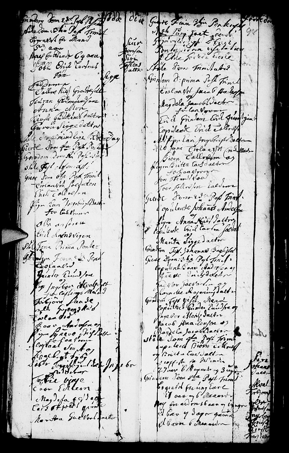 Etne sokneprestembete, SAB/A-75001/H/Haa: Parish register (official) no. A 2, 1725-1755, p. 98