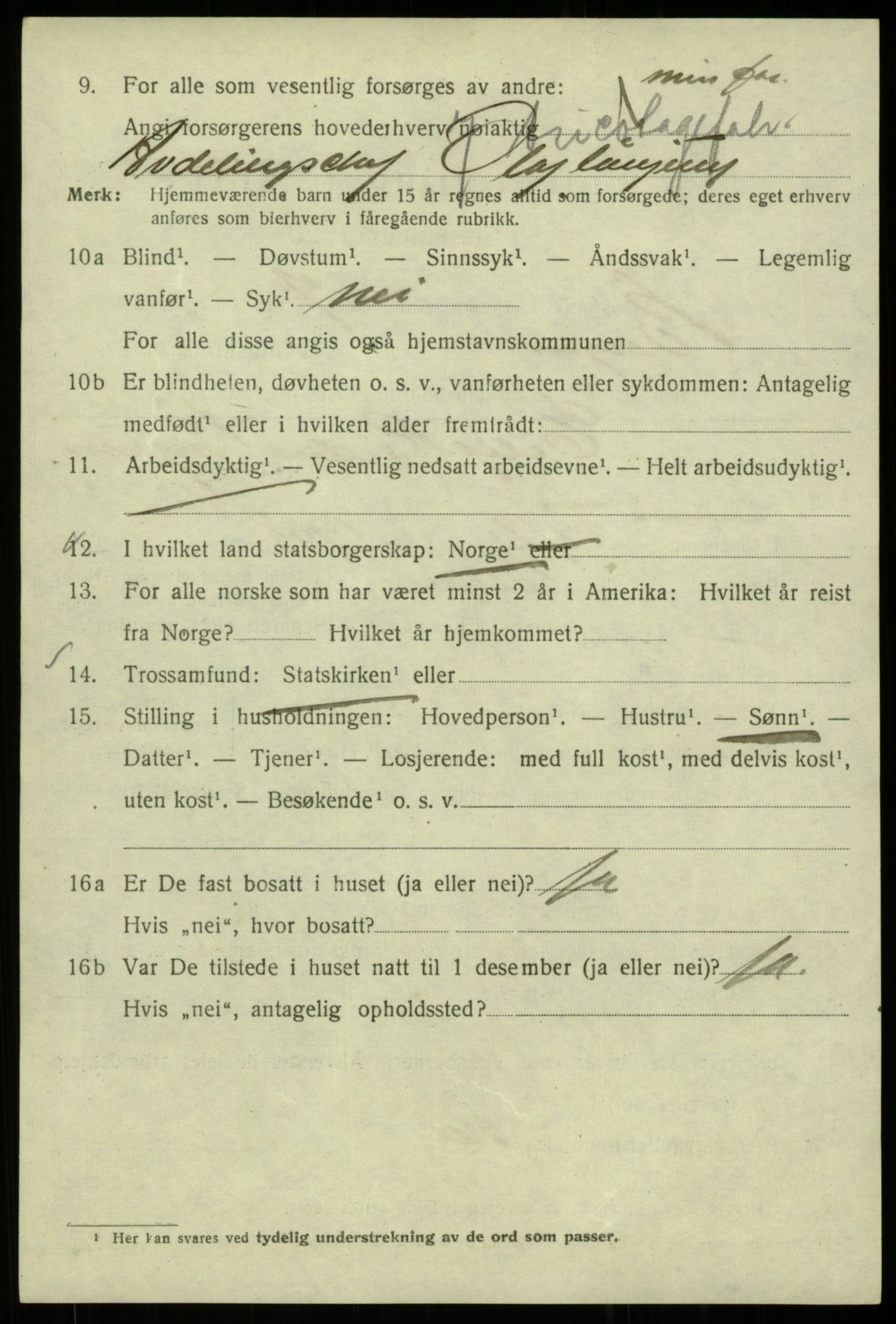 SAB, 1920 census for Bergen, 1920, p. 71318
