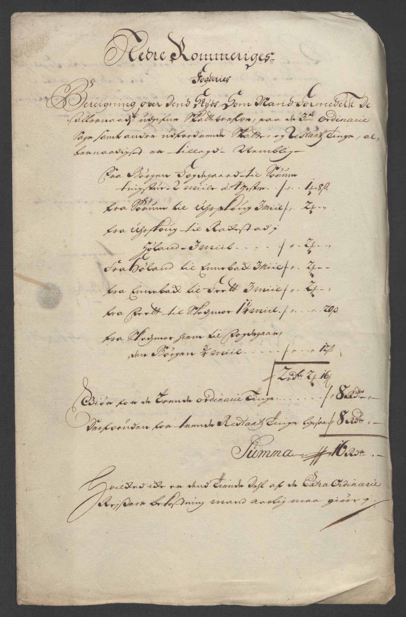 Rentekammeret inntil 1814, Reviderte regnskaper, Fogderegnskap, AV/RA-EA-4092/R11/L0590: Fogderegnskap Nedre Romerike, 1706-1707, p. 162