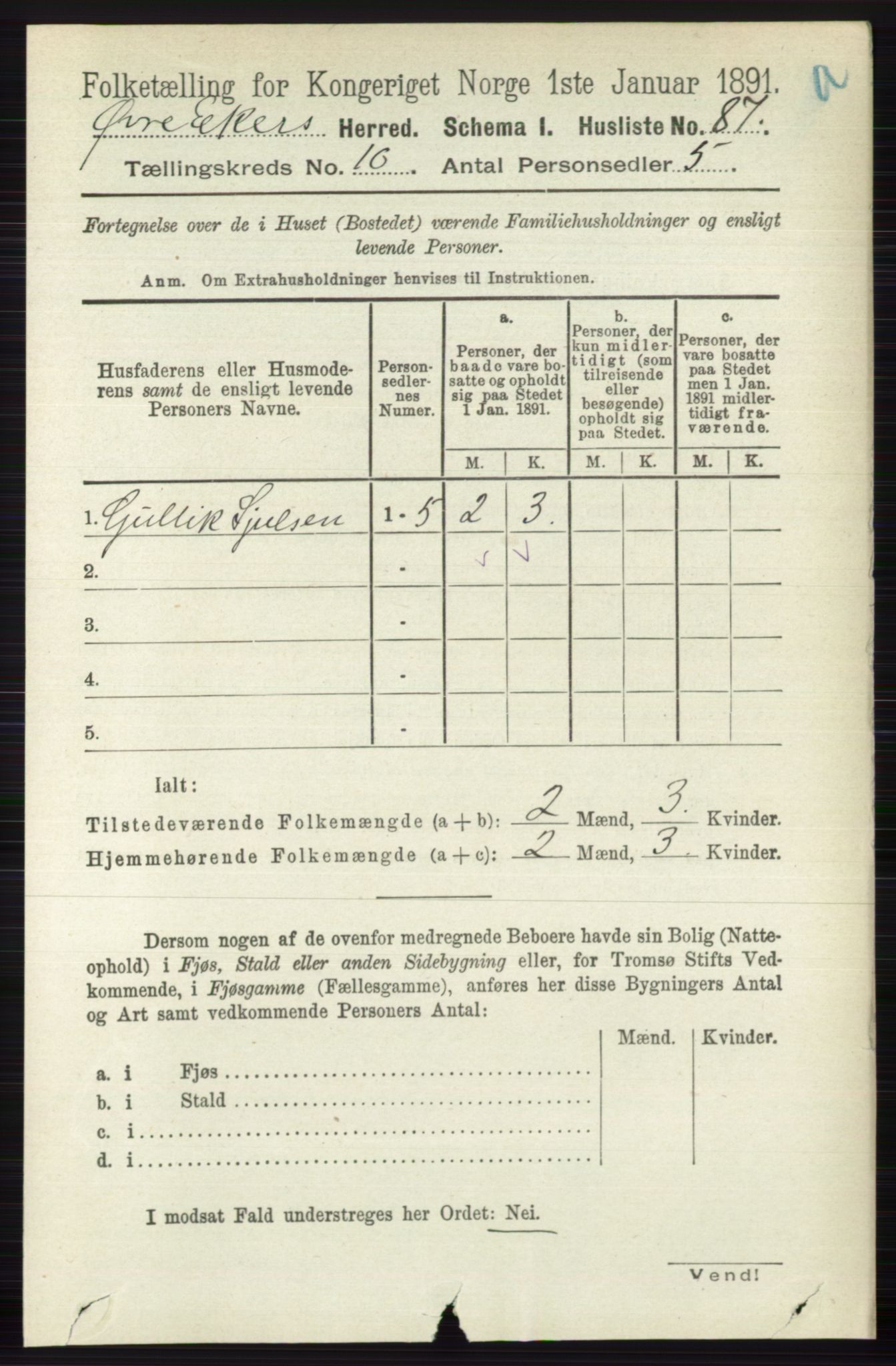 RA, 1891 census for 0624 Øvre Eiker, 1891, p. 4062