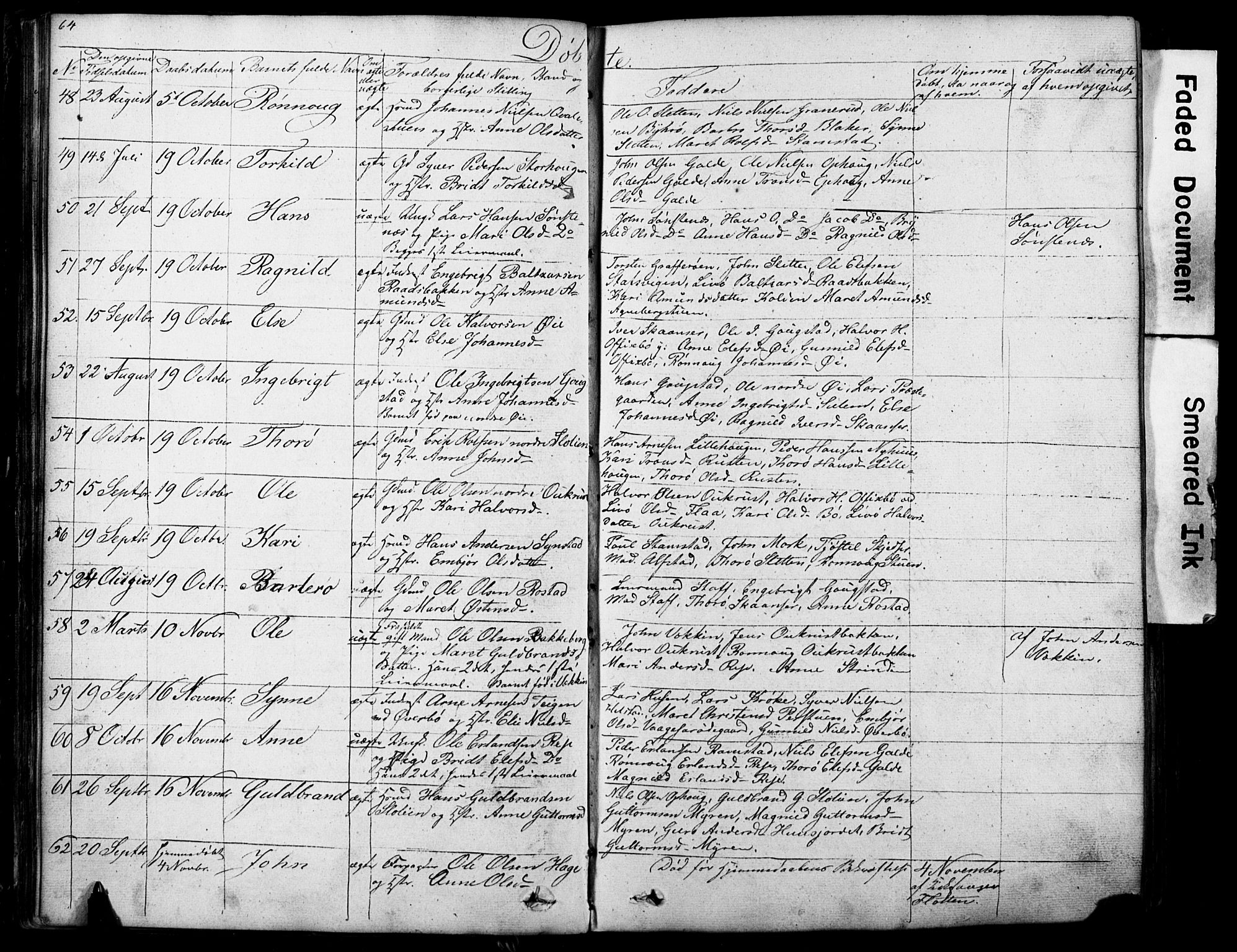 Lom prestekontor, SAH/PREST-070/L/L0012: Parish register (copy) no. 12, 1845-1873, p. 64-65