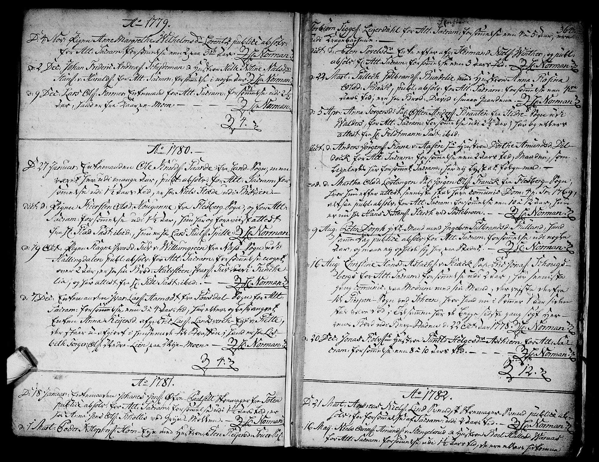 Kongsberg kirkebøker, SAKO/A-22/F/Fa/L0005: Parish register (official) no. I 5, 1769-1782, p. 364