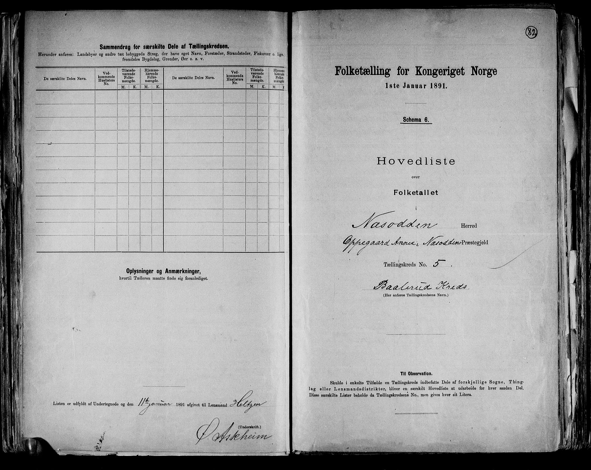 RA, 1891 census for 0216 Nesodden, 1891, p. 13