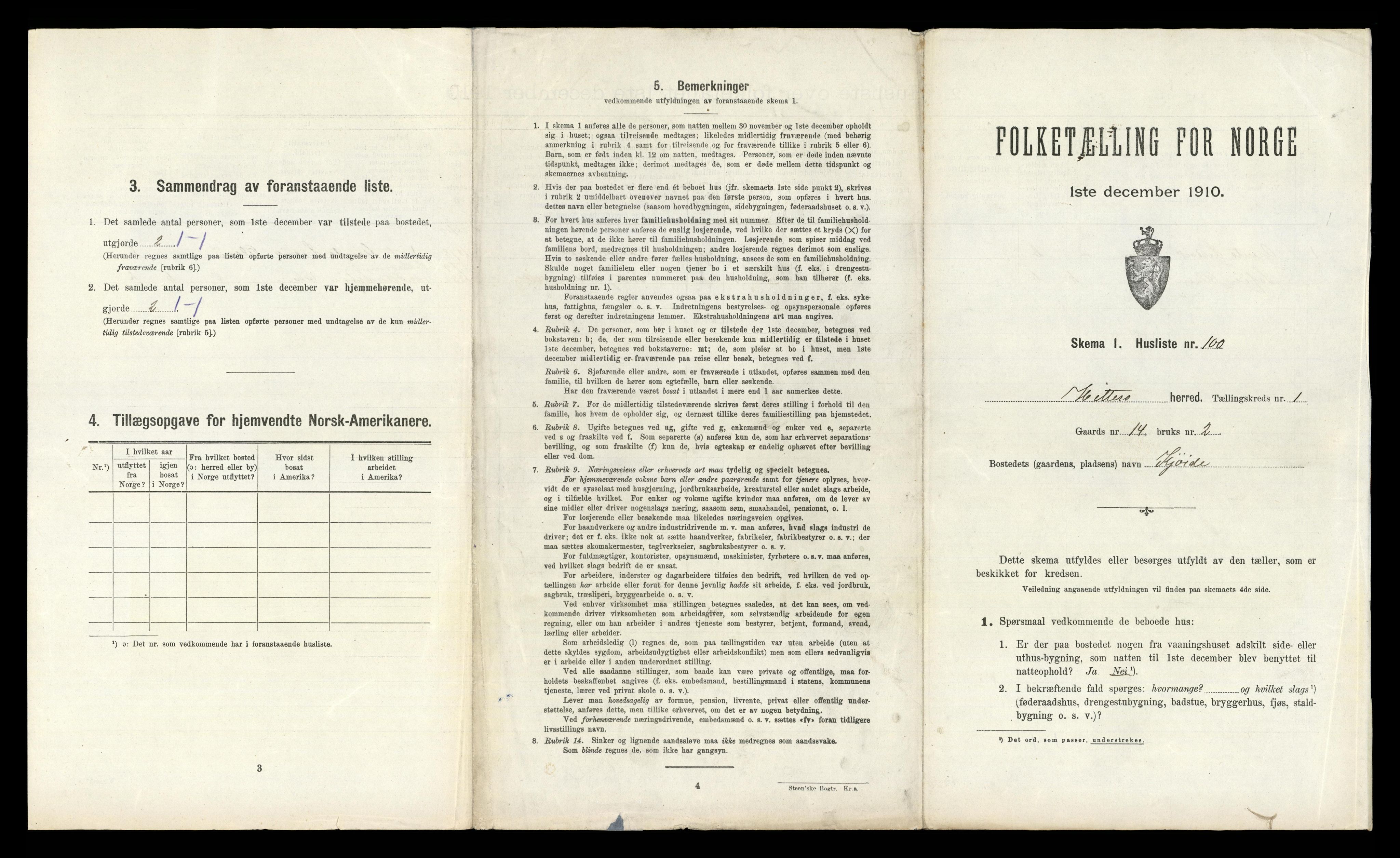 RA, 1910 census for Hidra, 1910, p. 221