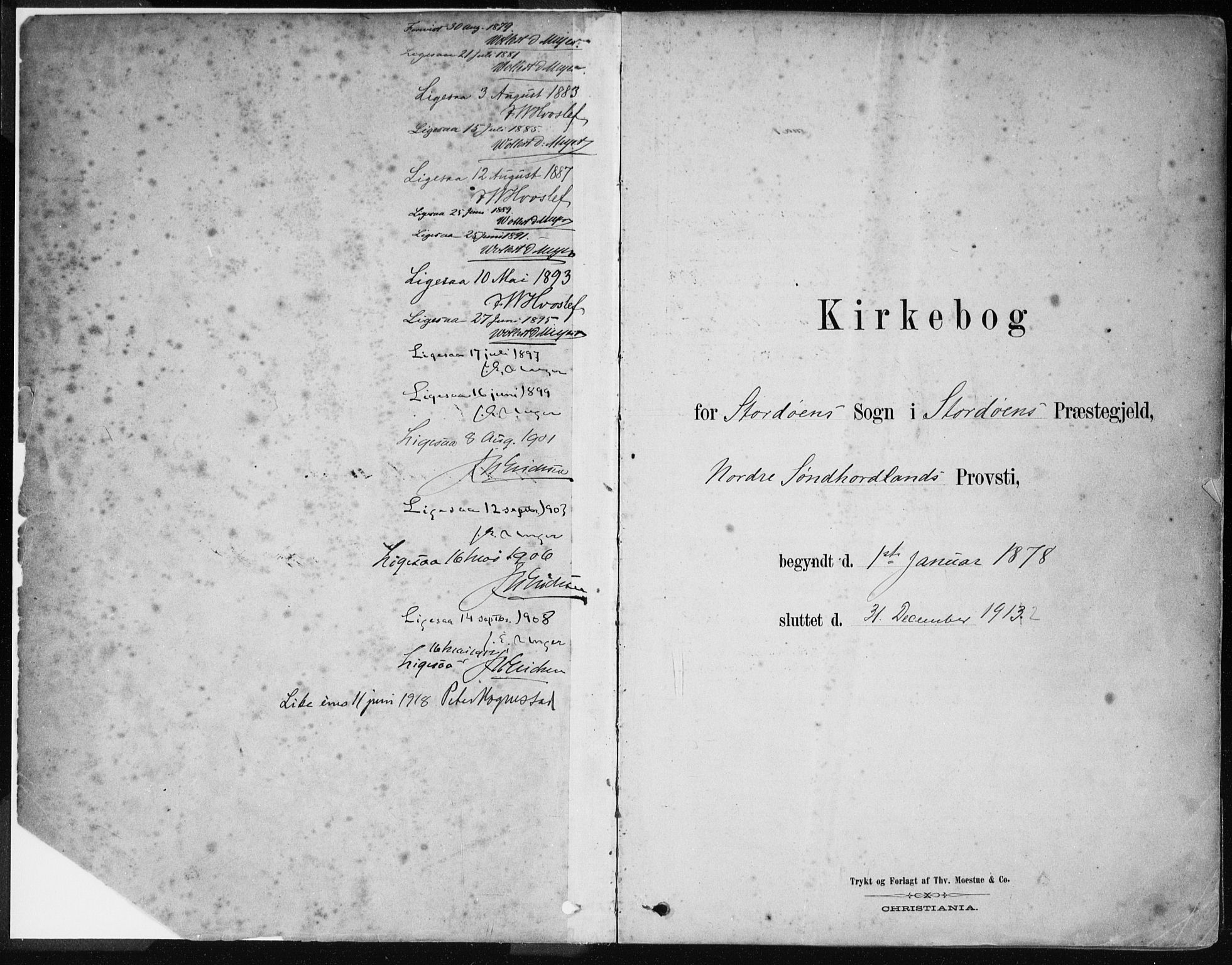 Stord sokneprestembete, SAB/A-78201/H/Haa: Parish register (official) no. B 2, 1878-1913