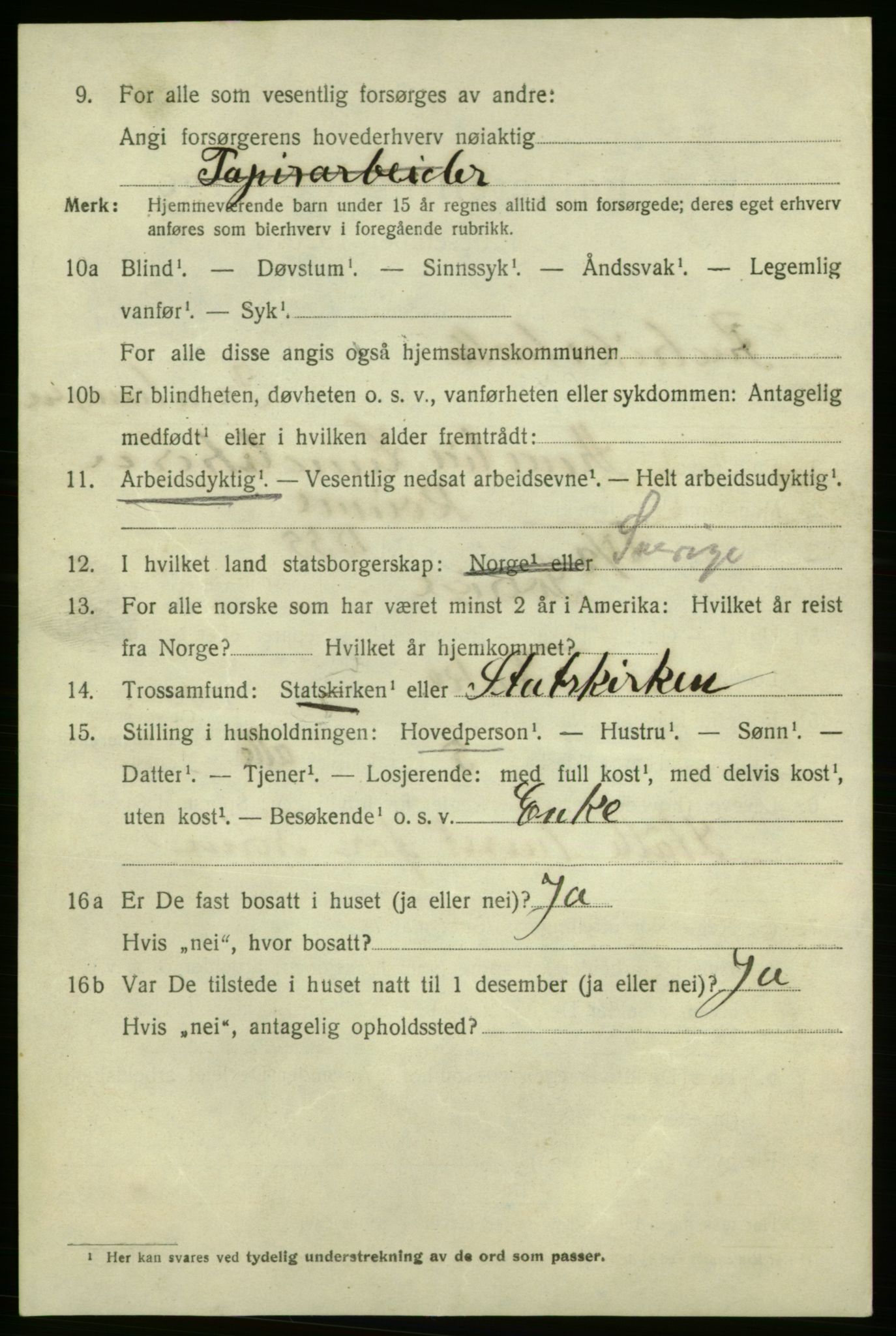 SAO, 1920 census for Fredrikshald, 1920, p. 26531