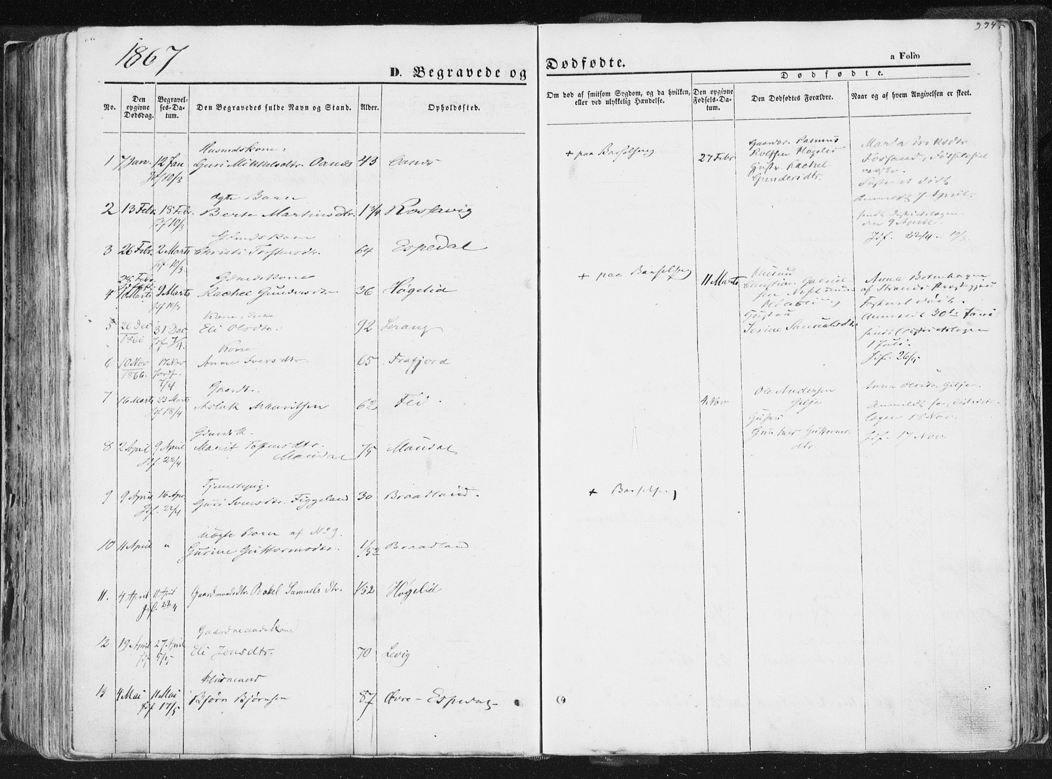 Høgsfjord sokneprestkontor, SAST/A-101624/H/Ha/Haa/L0001: Parish register (official) no. A 1, 1854-1875, p. 294