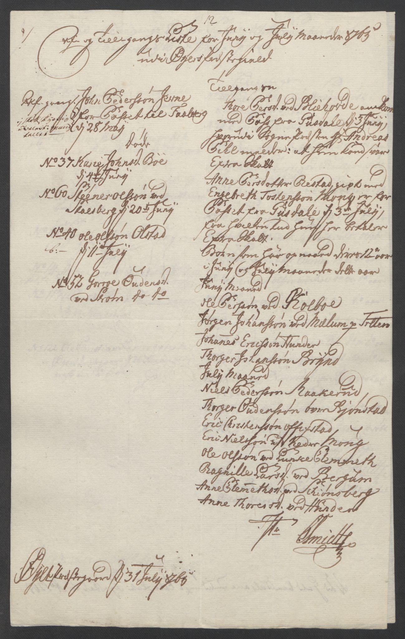 Rentekammeret inntil 1814, Reviderte regnskaper, Fogderegnskap, RA/EA-4092/R17/L1266: Ekstraskatten Gudbrandsdal, 1762-1766, p. 500