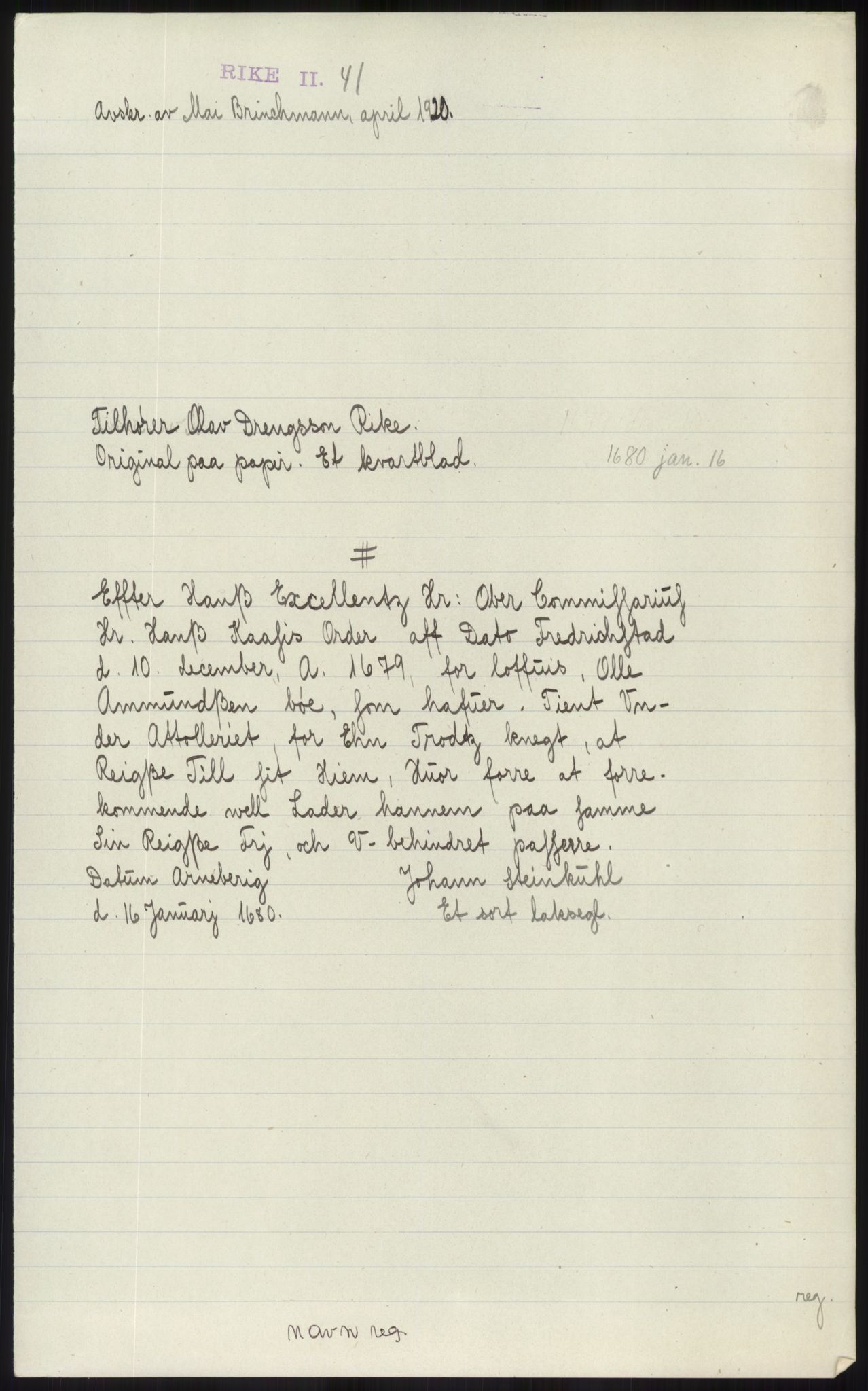Samlinger til kildeutgivelse, Diplomavskriftsamlingen, AV/RA-EA-4053/H/Ha, p. 815