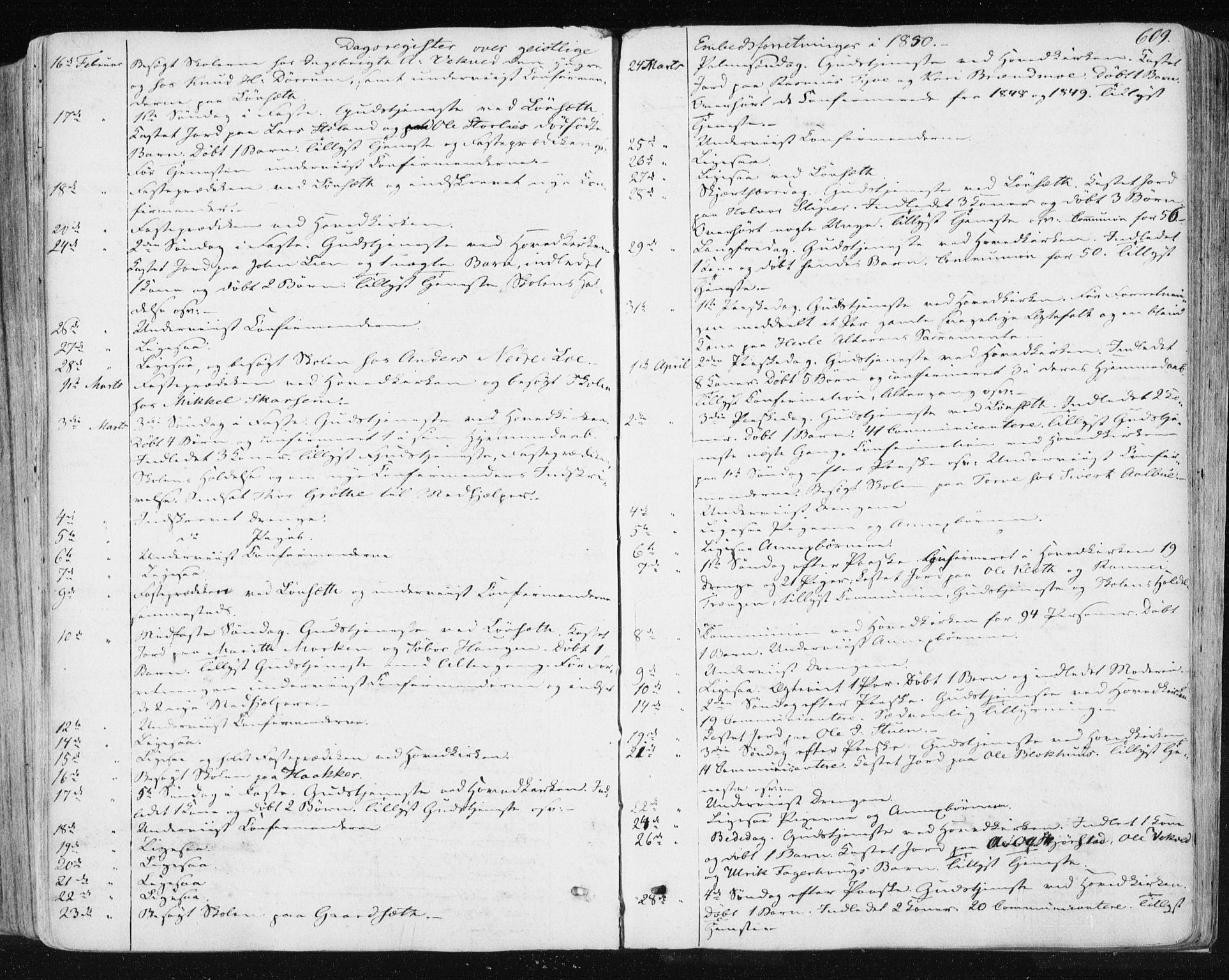 Ministerialprotokoller, klokkerbøker og fødselsregistre - Sør-Trøndelag, SAT/A-1456/678/L0899: Parish register (official) no. 678A08, 1848-1872, p. 609
