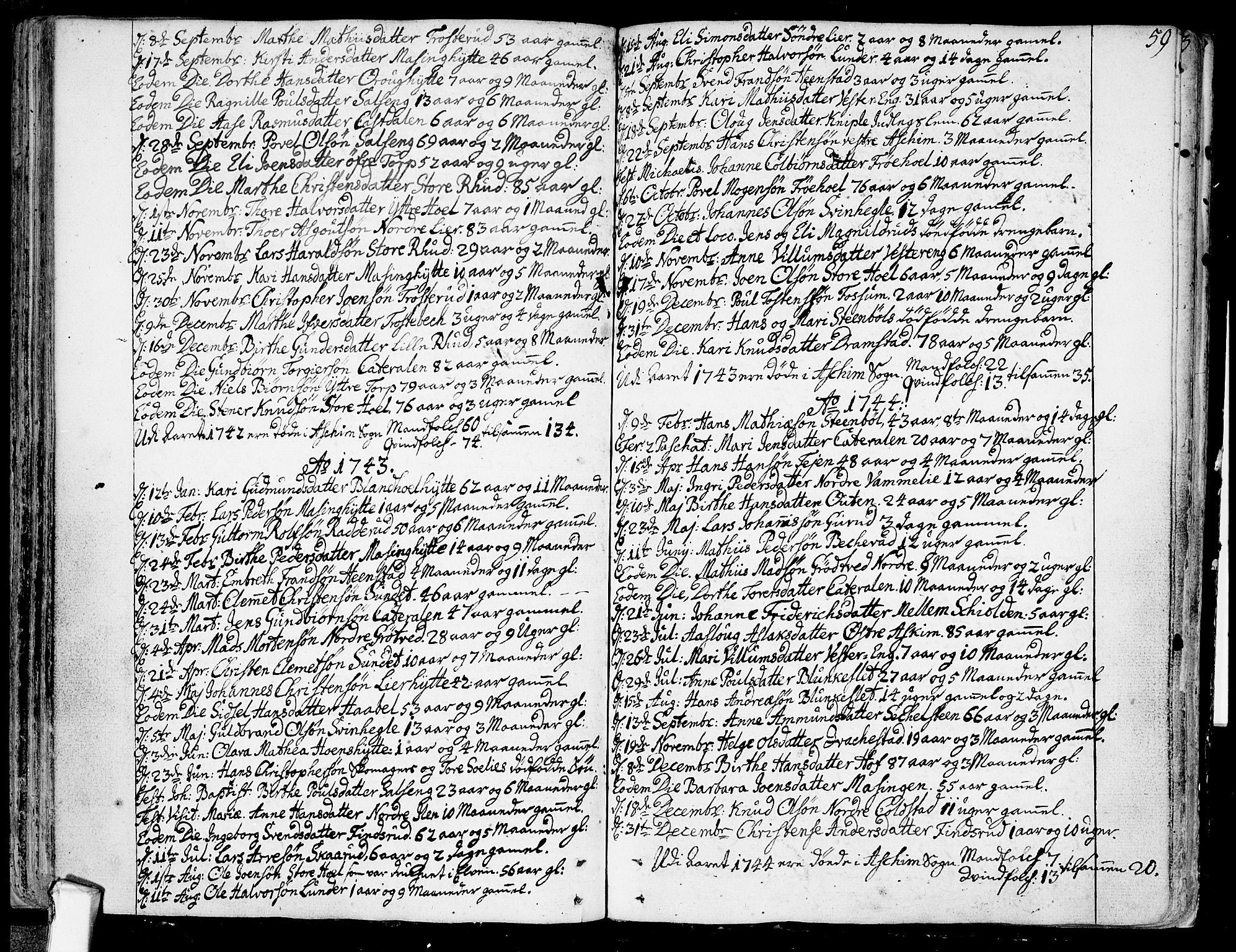 Askim prestekontor Kirkebøker, AV/SAO-A-10900/F/Fa/L0001: Parish register (official) no. 1, 1733-1757, p. 59