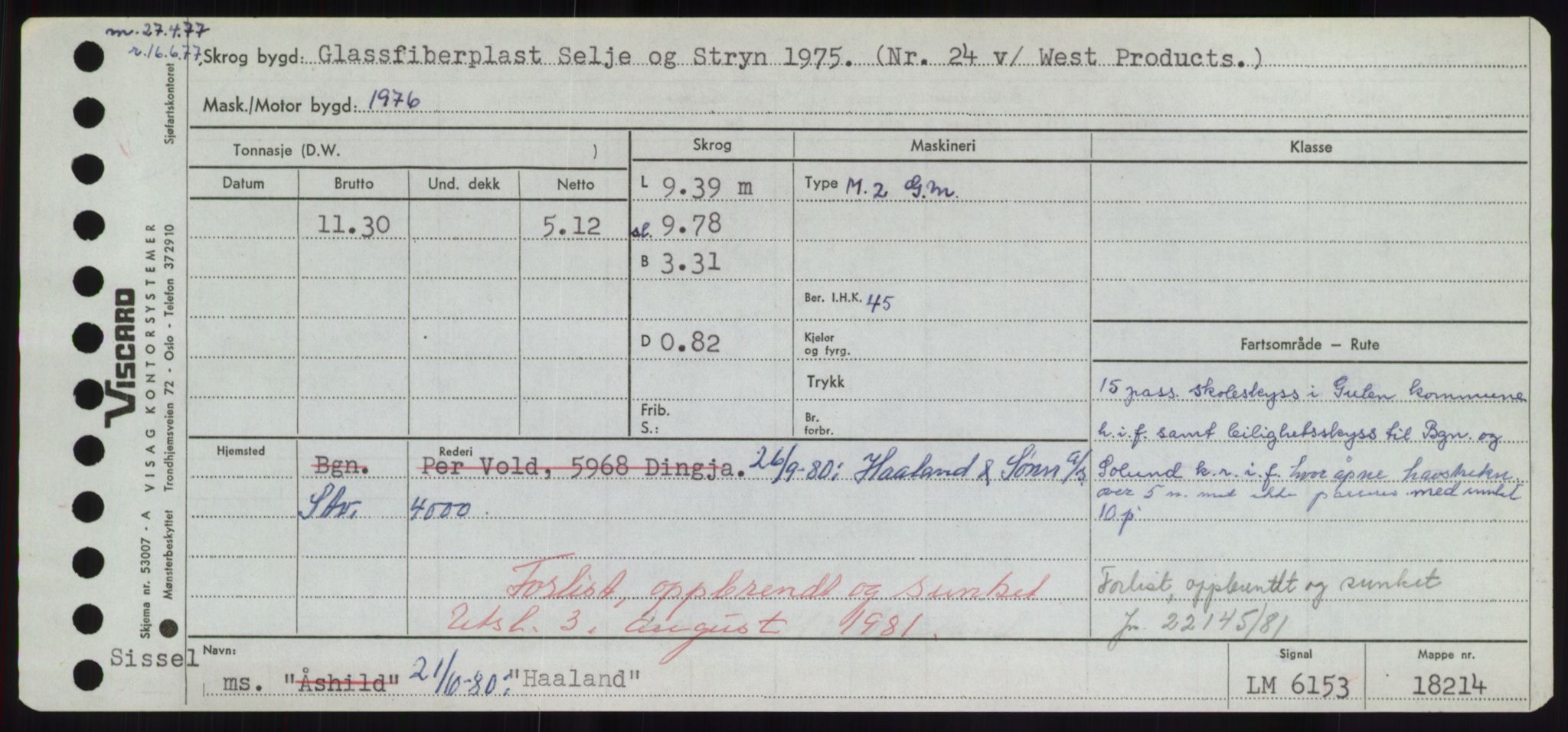 Sjøfartsdirektoratet med forløpere, Skipsmålingen, AV/RA-S-1627/H/Hd/L0017: Fartøy, Holi-Hå, p. 559