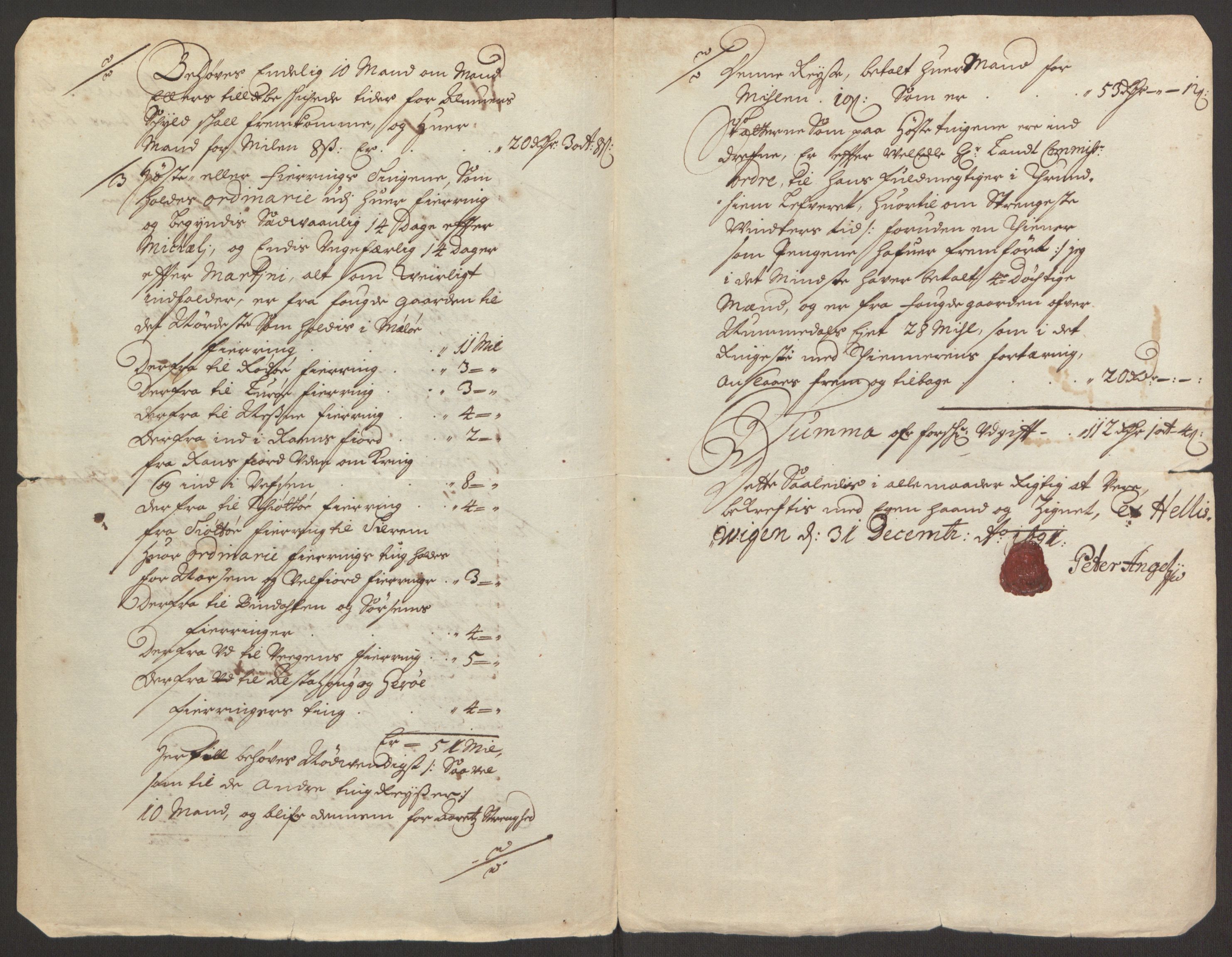 Rentekammeret inntil 1814, Reviderte regnskaper, Fogderegnskap, AV/RA-EA-4092/R65/L4504: Fogderegnskap Helgeland, 1691-1692, p. 163