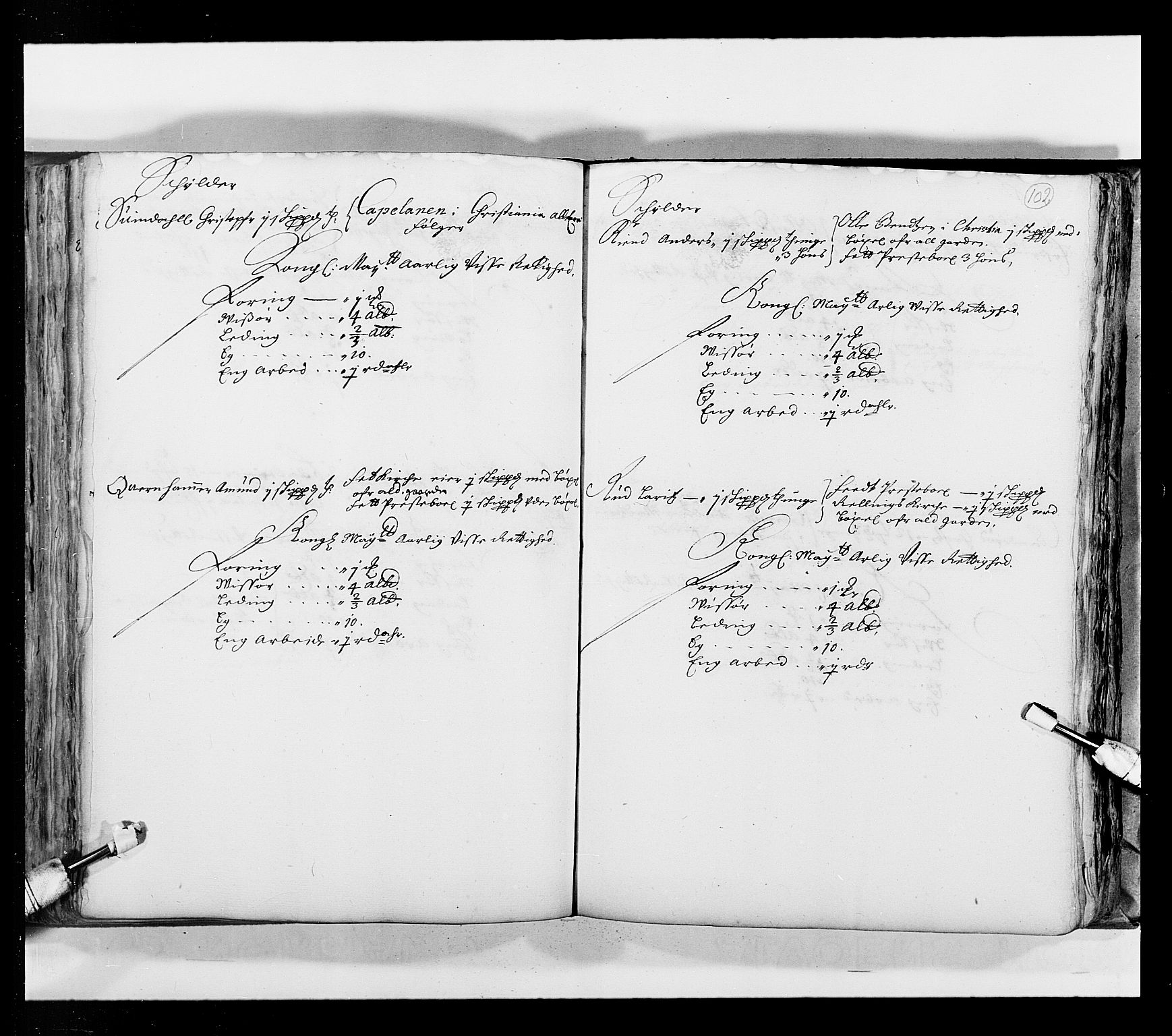 Stattholderembetet 1572-1771, AV/RA-EA-2870/Ek/L0033a/0001: Jordebøker 1662-1720: / Matrikkel for Nedre Romerike, 1670, p. 101b-102a