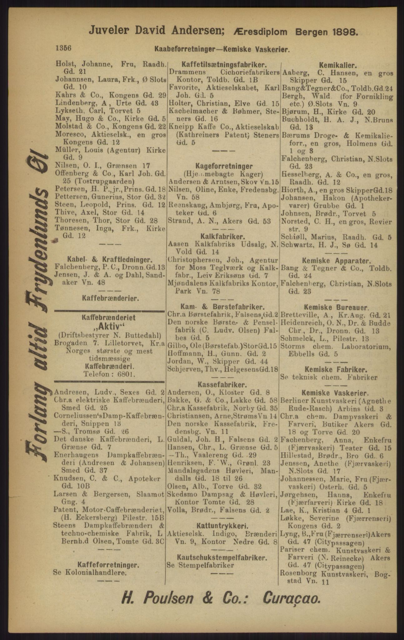 Kristiania/Oslo adressebok, PUBL/-, 1902, p. 1356
