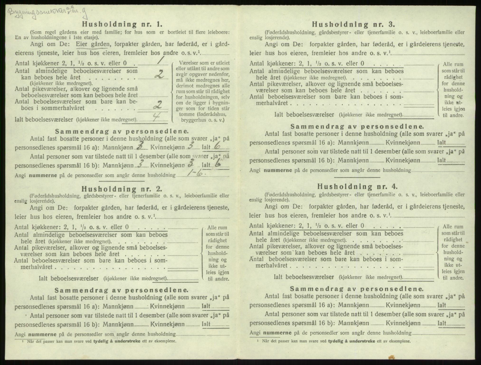 SAB, 1920 census for Kyrkjebø, 1920, p. 167