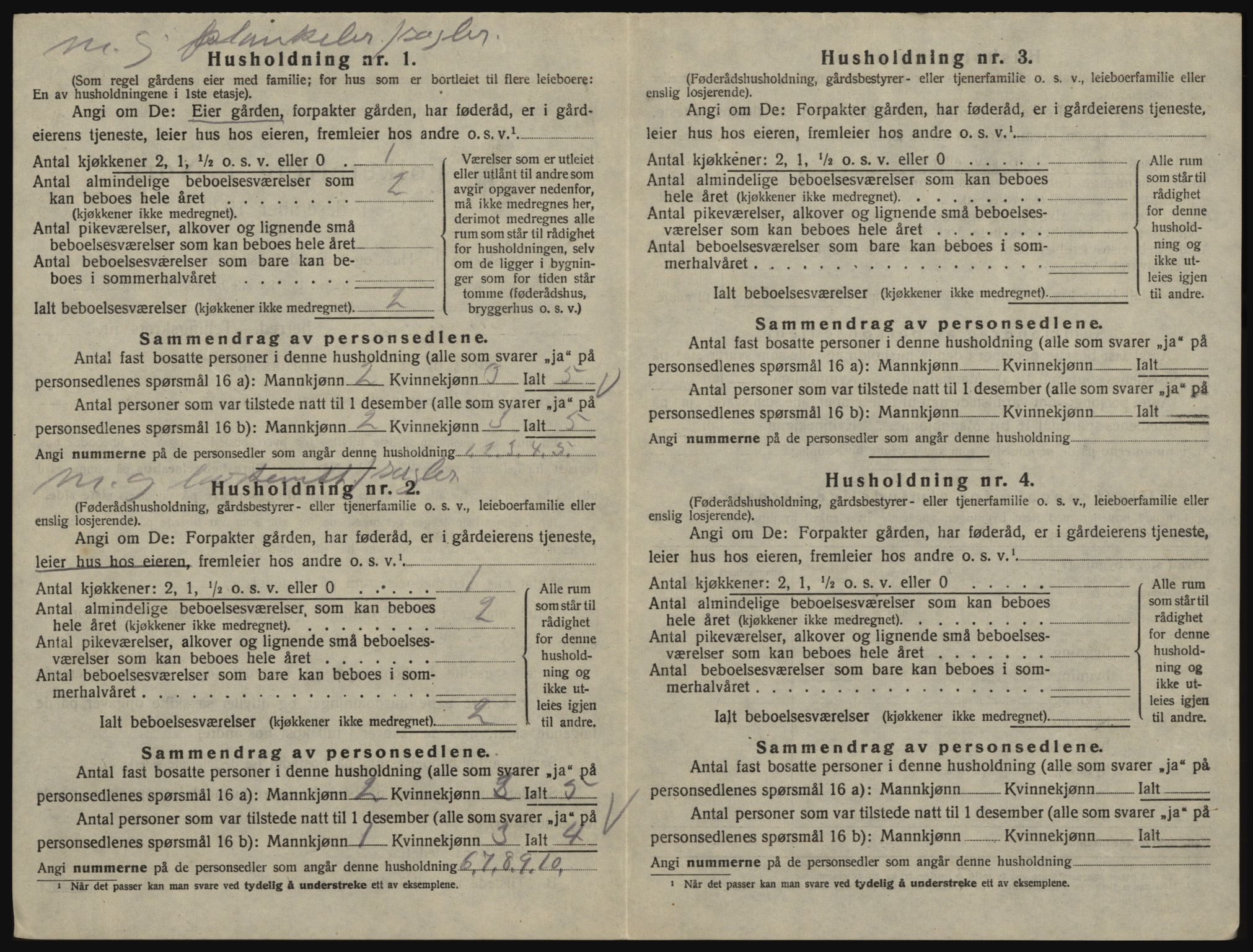 SAO, 1920 census for Glemmen, 1920, p. 1966