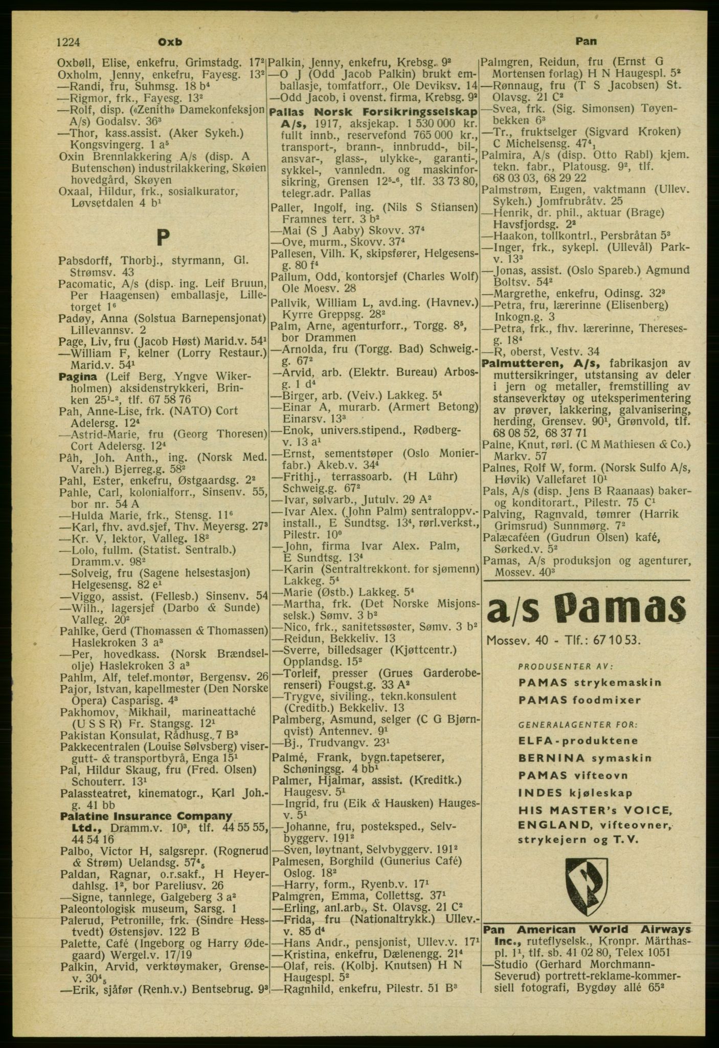 Kristiania/Oslo adressebok, PUBL/-, 1959-1960, p. 1224
