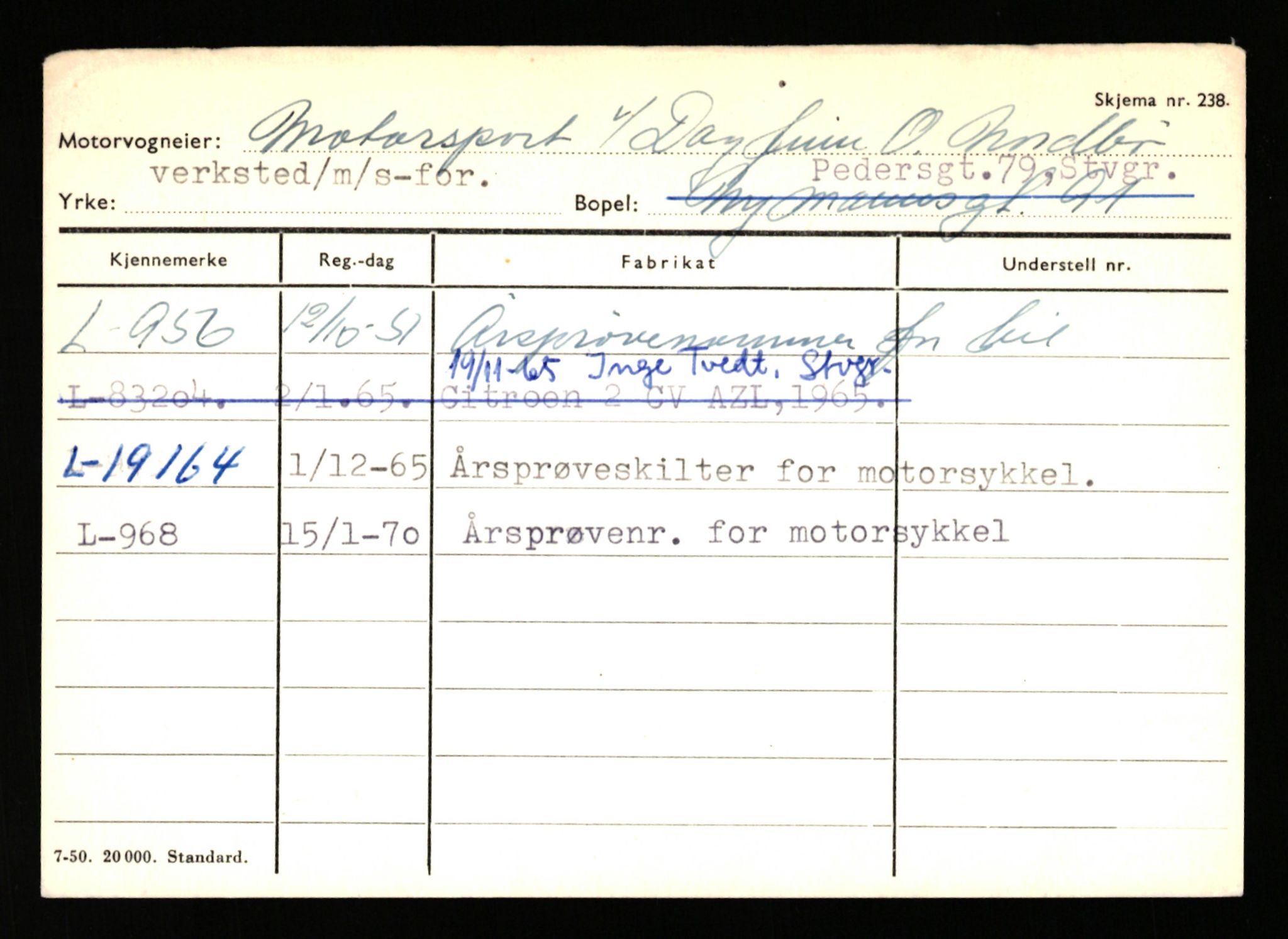 Stavanger trafikkstasjon, SAST/A-101942/0/H/L0025: Meling - Mygland, 1930-1971, p. 2473