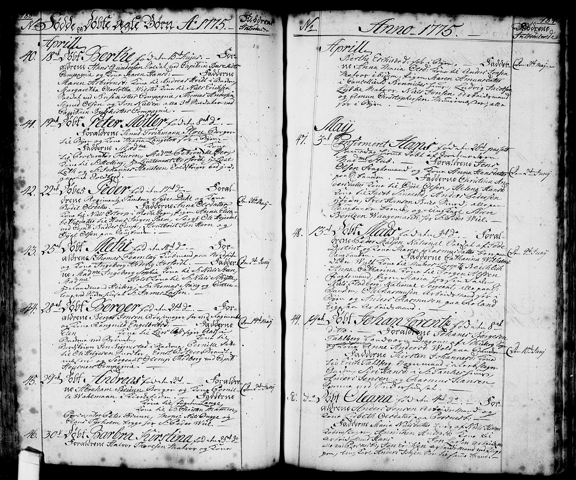 Halden prestekontor Kirkebøker, SAO/A-10909/F/Fa/L0001: Parish register (official) no. I 1, 1758-1791, p. 188-189