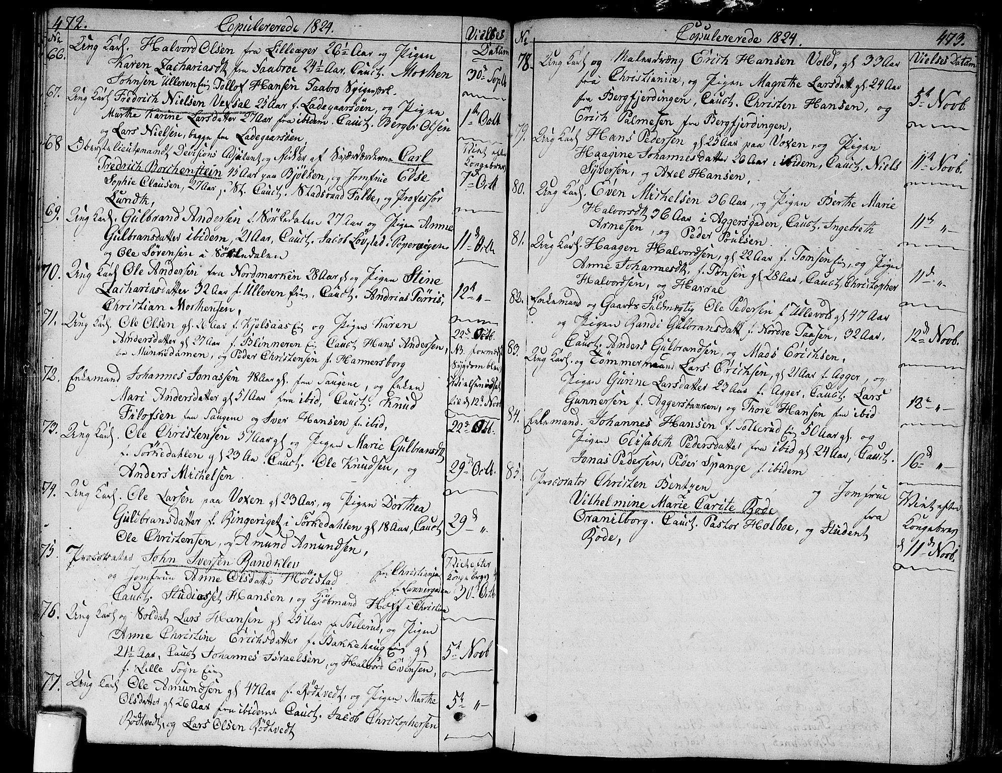 Aker prestekontor kirkebøker, AV/SAO-A-10861/G/L0004: Parish register (copy) no. 4, 1819-1829, p. 472-473