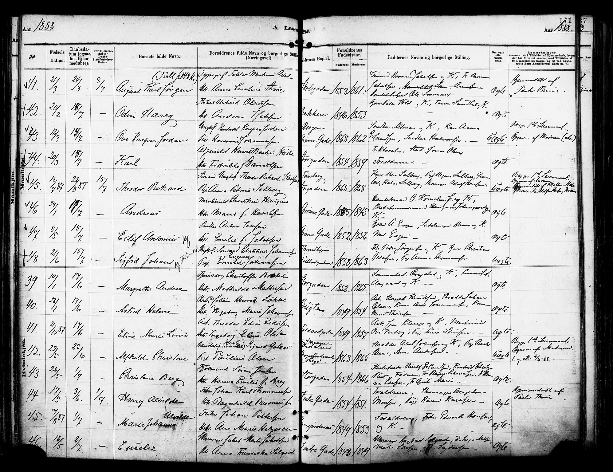 Tromsø sokneprestkontor/stiftsprosti/domprosti, SATØ/S-1343/G/Ga/L0014kirke: Parish register (official) no. 14, 1878-1888, p. 171