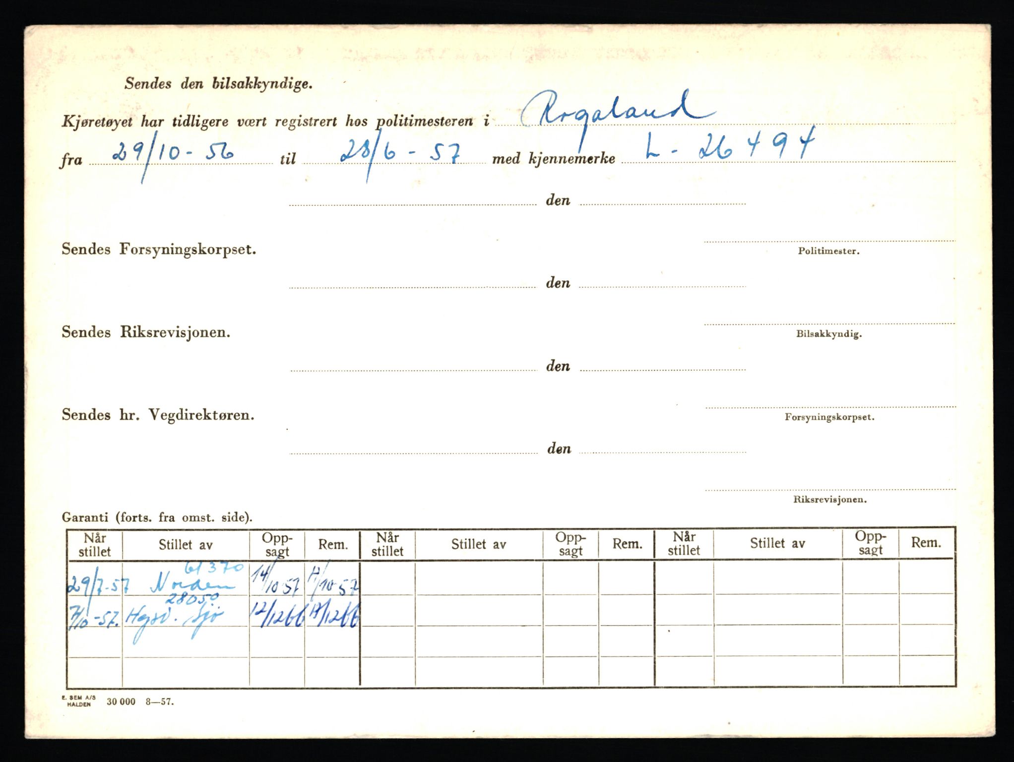 Stavanger trafikkstasjon, AV/SAST-A-101942/0/F/L0044: L-26300 - L-26999, 1930-1971, p. 540