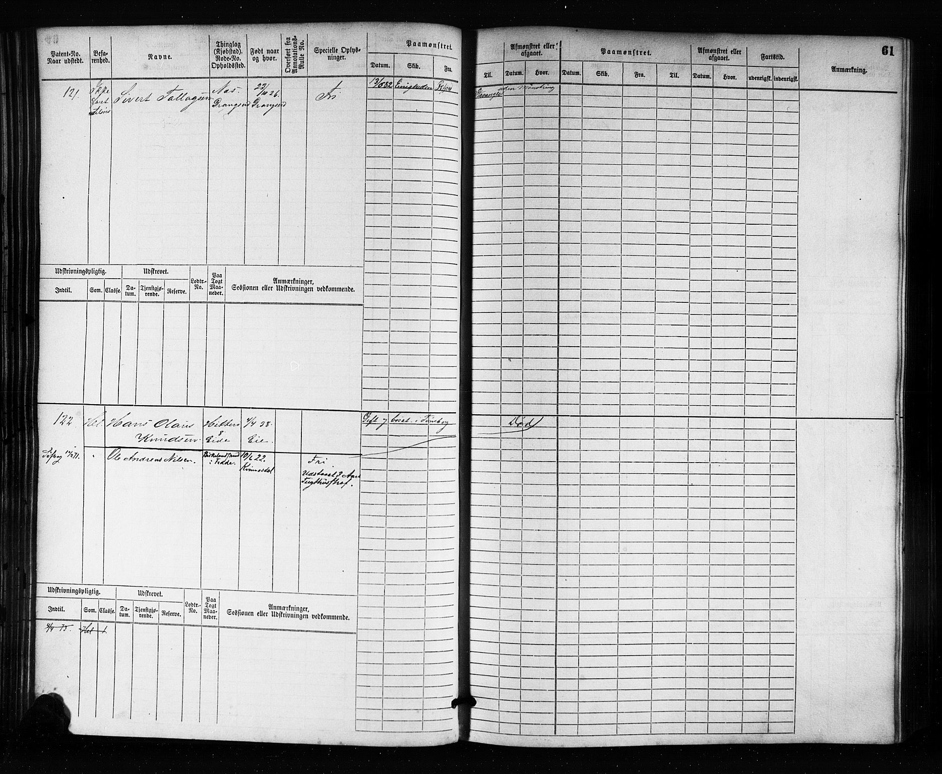 Flekkefjord mønstringskrets, AV/SAK-2031-0018/F/Fb/L0001: Hovedrulle nr 1-764, N-4, 1868-1900, p. 62