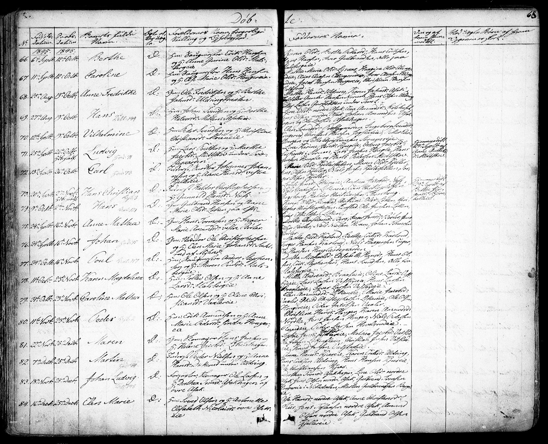 Skedsmo prestekontor Kirkebøker, AV/SAO-A-10033a/F/Fa/L0009: Parish register (official) no. I 9, 1830-1853, p. 68