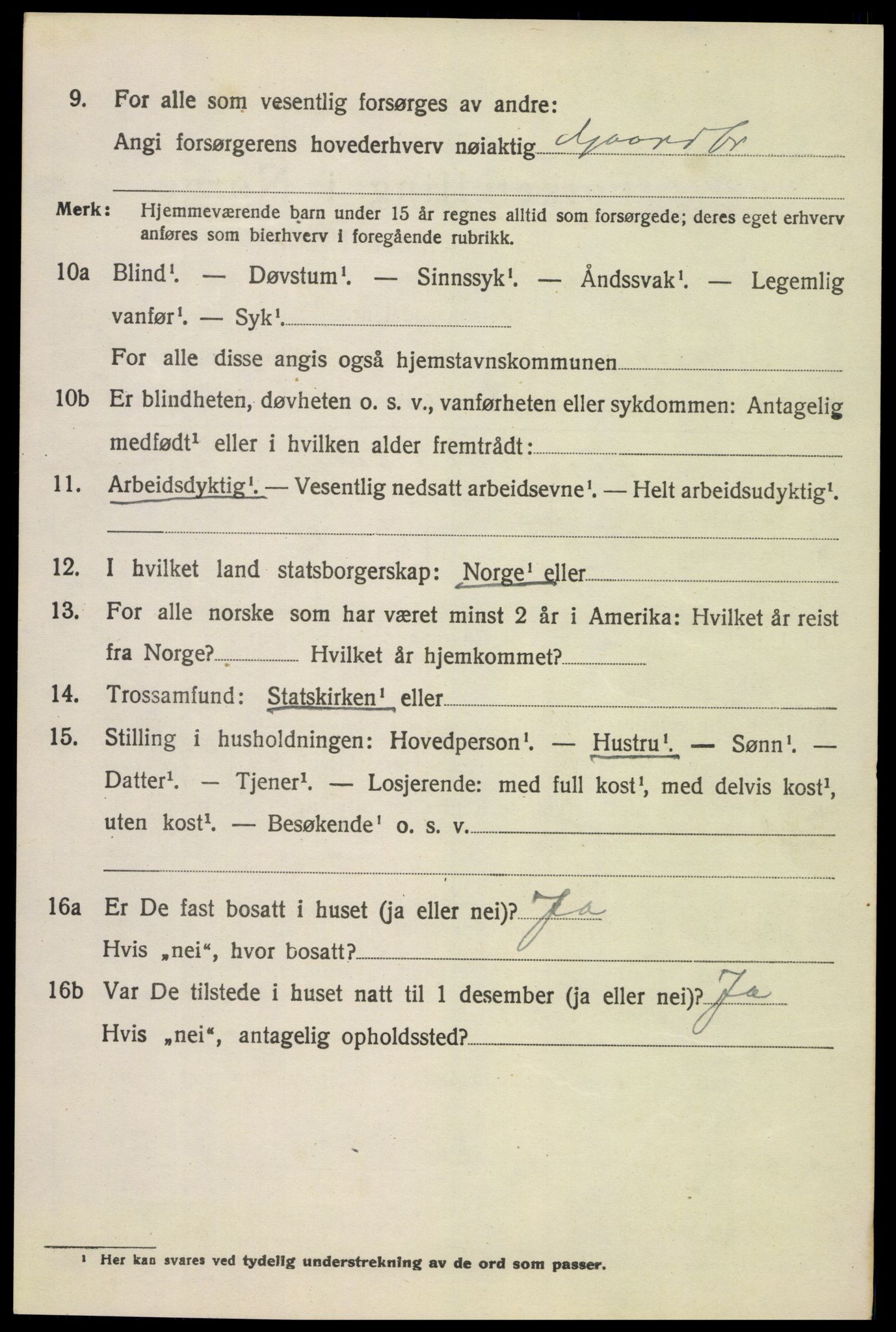 SAH, 1920 census for Sør-Fron, 1920, p. 6024