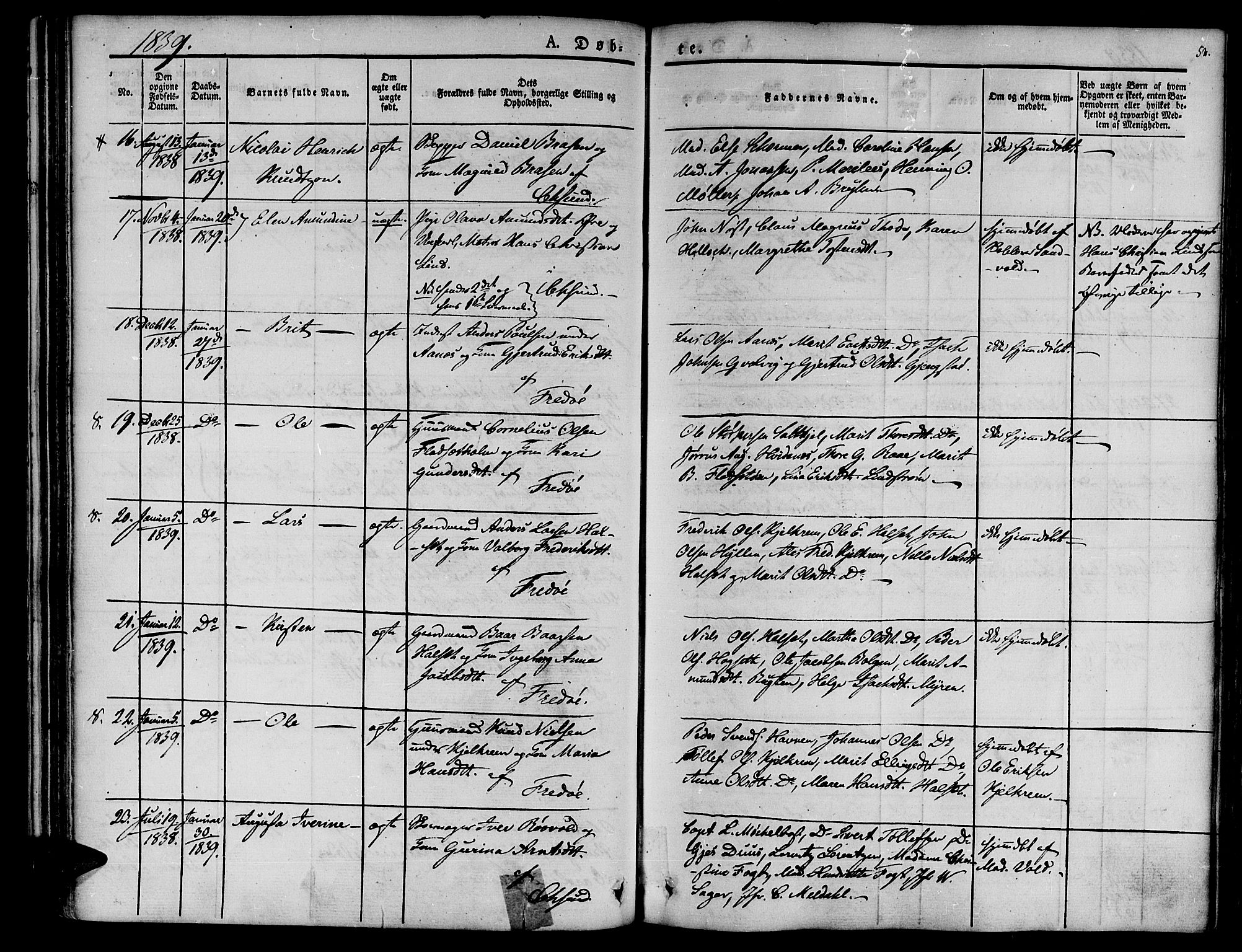 Ministerialprotokoller, klokkerbøker og fødselsregistre - Møre og Romsdal, AV/SAT-A-1454/572/L0843: Parish register (official) no. 572A06, 1832-1842, p. 53