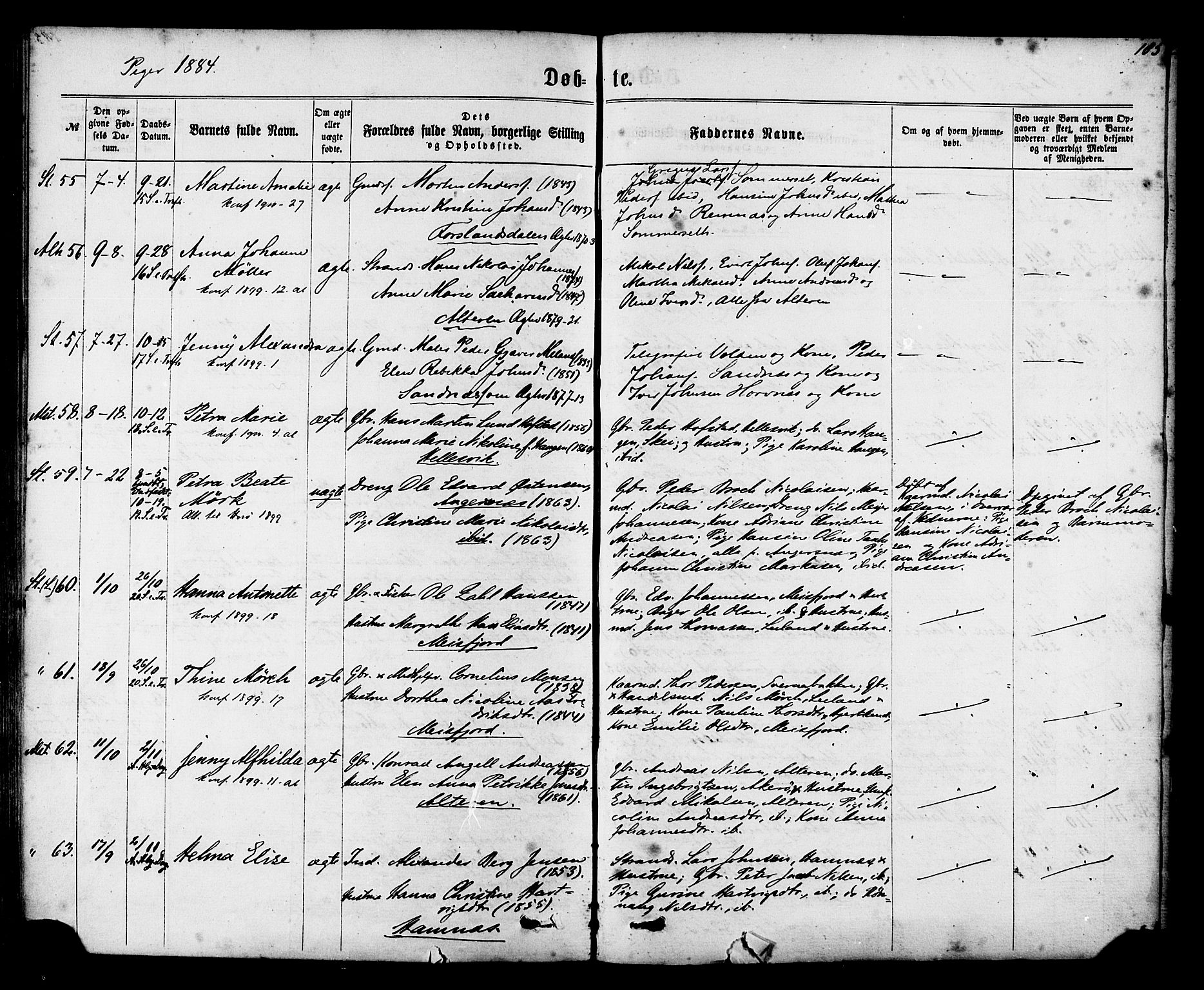 Ministerialprotokoller, klokkerbøker og fødselsregistre - Nordland, AV/SAT-A-1459/830/L0449: Parish register (official) no. 830A13, 1866-1886, p. 185