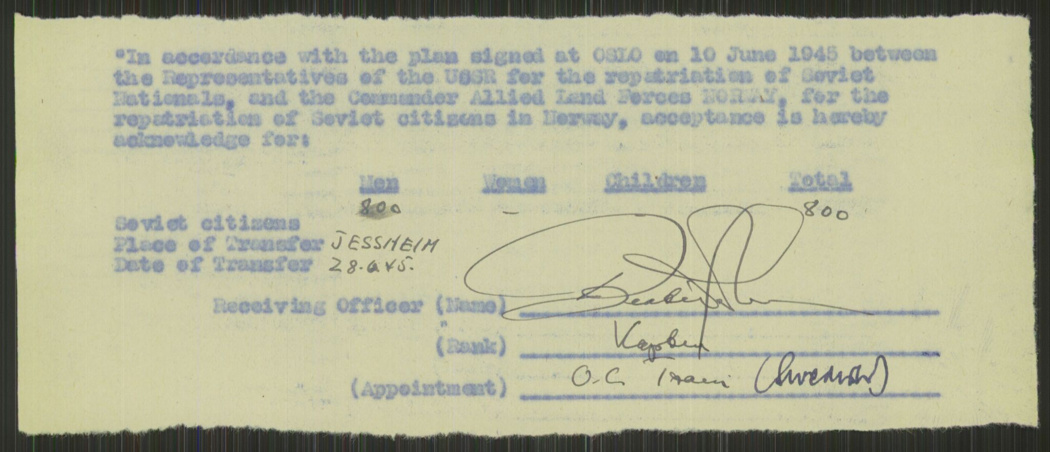 Flyktnings- og fangedirektoratet, Repatrieringskontoret, RA/S-1681/D/Db/L0015: Displaced Persons (DPs) og sivile tyskere, 1945-1948, p. 563