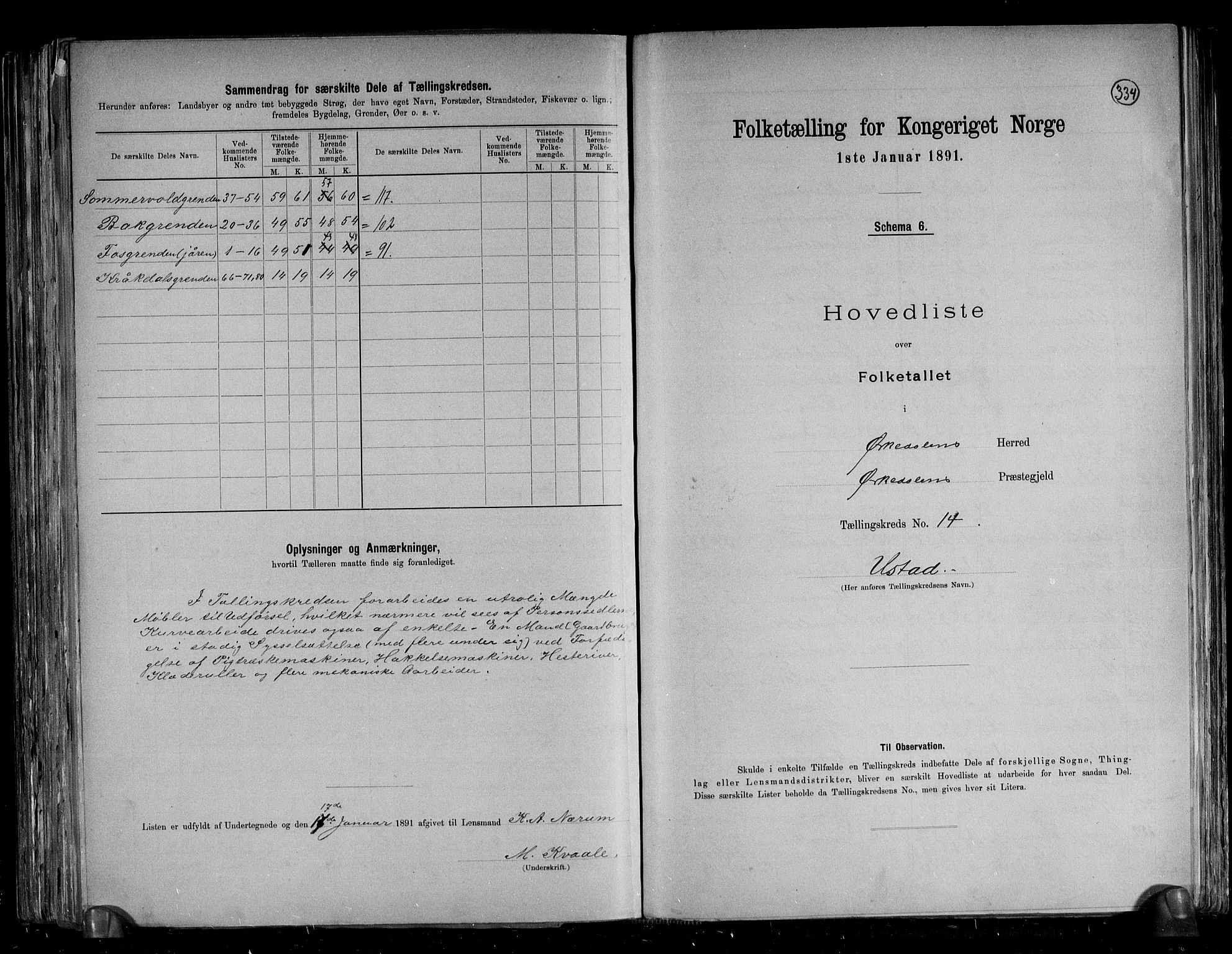 RA, 1891 census for 1638 Orkdal, 1891, p. 33