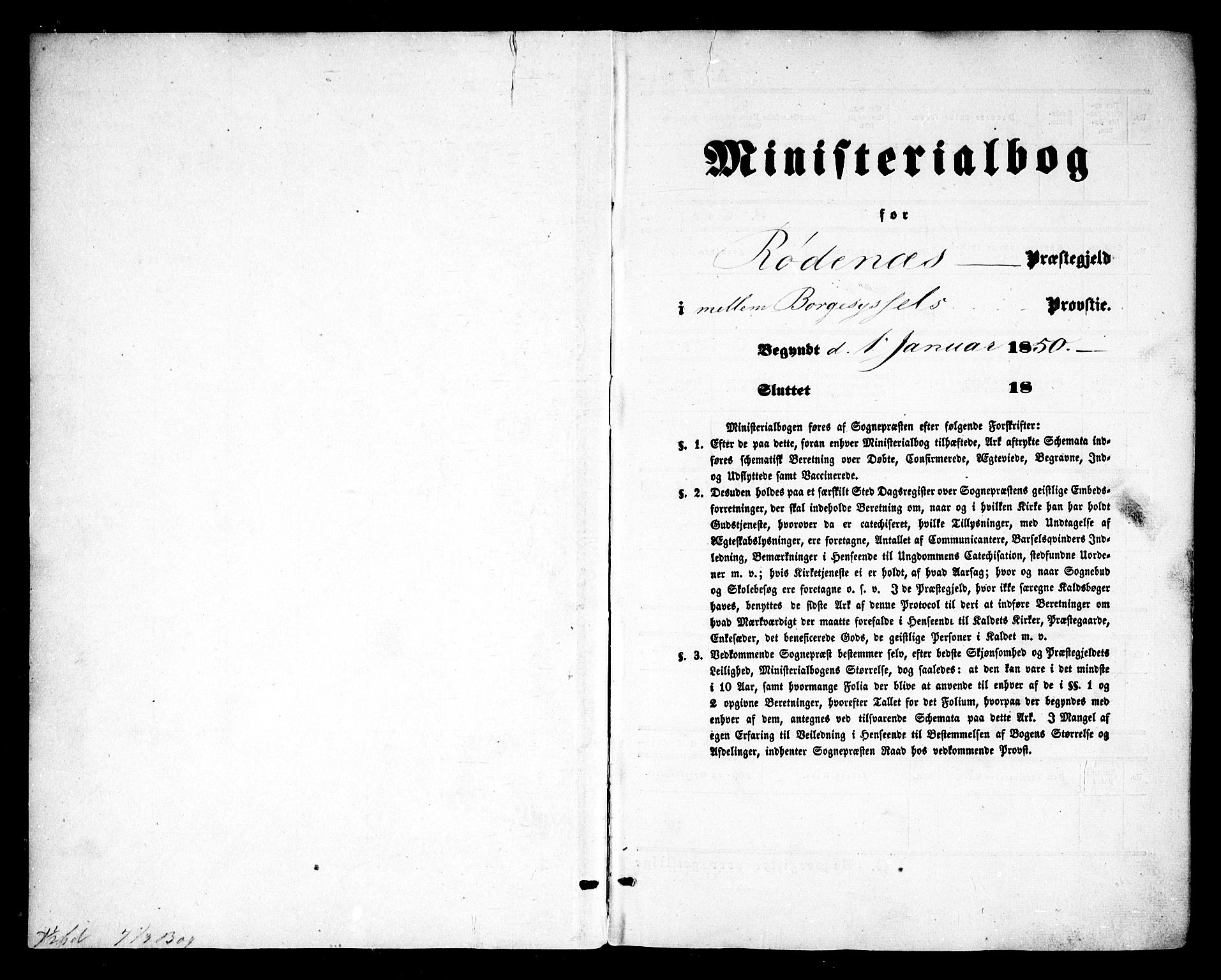Rødenes prestekontor Kirkebøker, SAO/A-2005/F/Fa/L0006: Parish register (official) no. I 6, 1850-1859