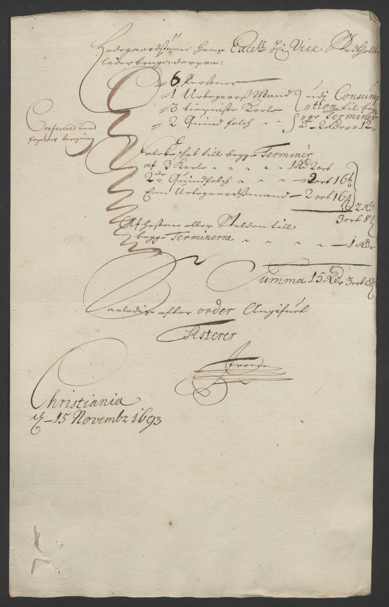 Rentekammeret inntil 1814, Reviderte regnskaper, Fogderegnskap, AV/RA-EA-4092/R08/L0426: Fogderegnskap Aker, 1692-1693, p. 369