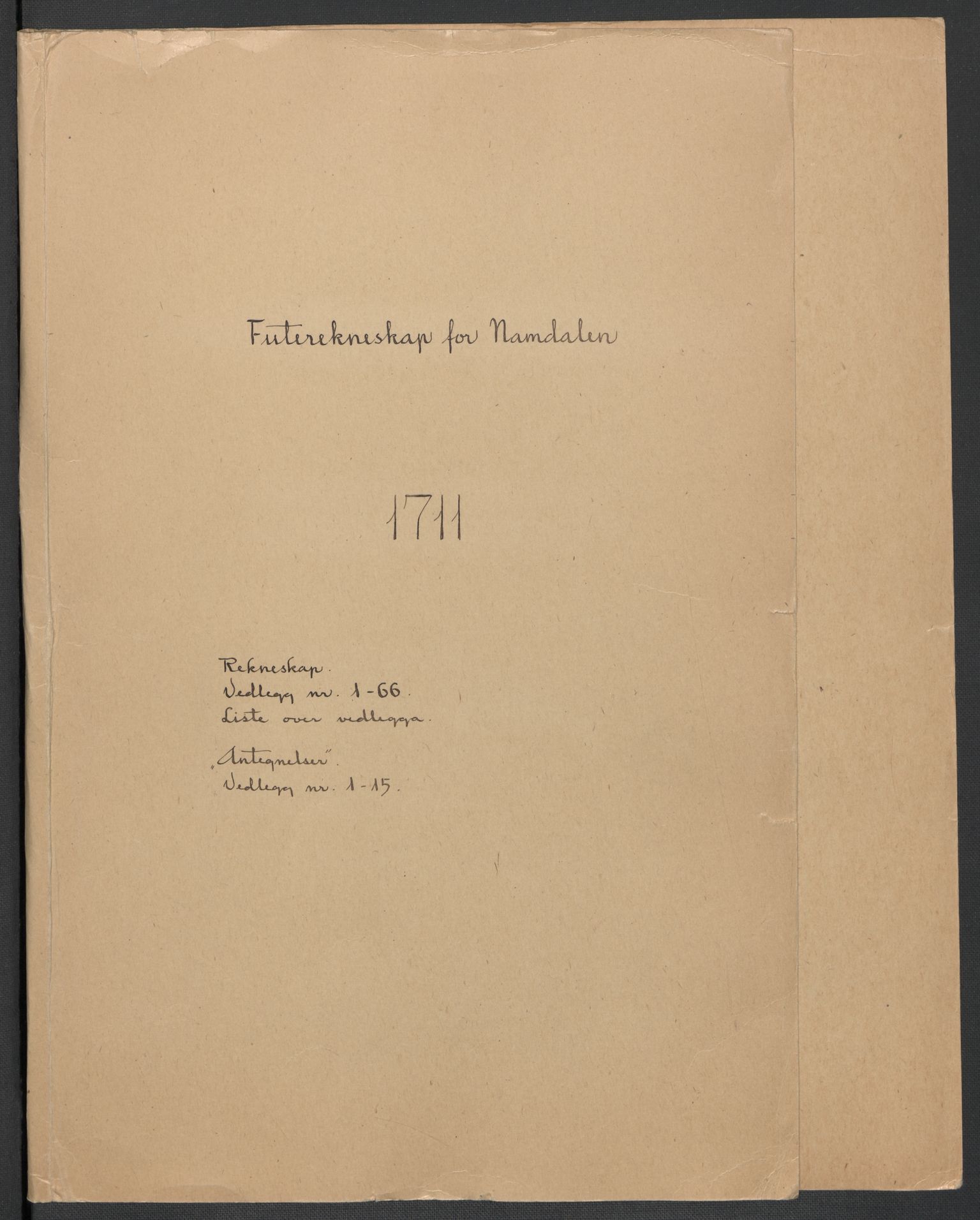 Rentekammeret inntil 1814, Reviderte regnskaper, Fogderegnskap, AV/RA-EA-4092/R64/L4432: Fogderegnskap Namdal, 1711, p. 2
