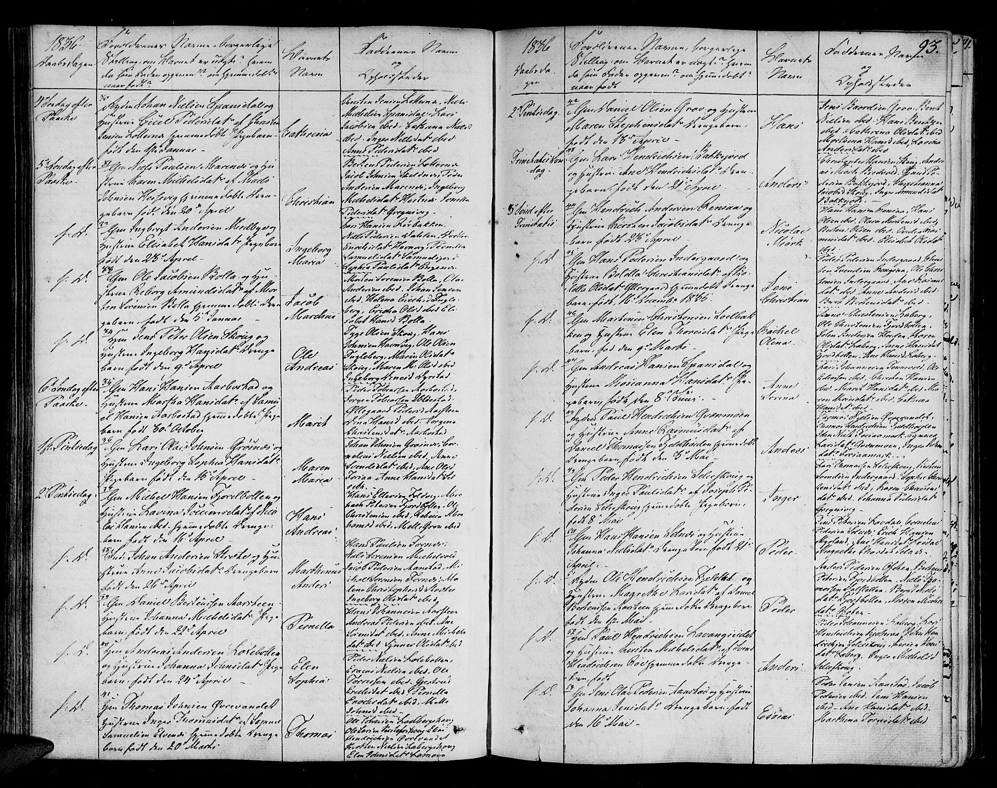 Ibestad sokneprestembete, SATØ/S-0077/H/Ha/Haa/L0005kirke: Parish register (official) no. 5, 1825-1836, p. 93