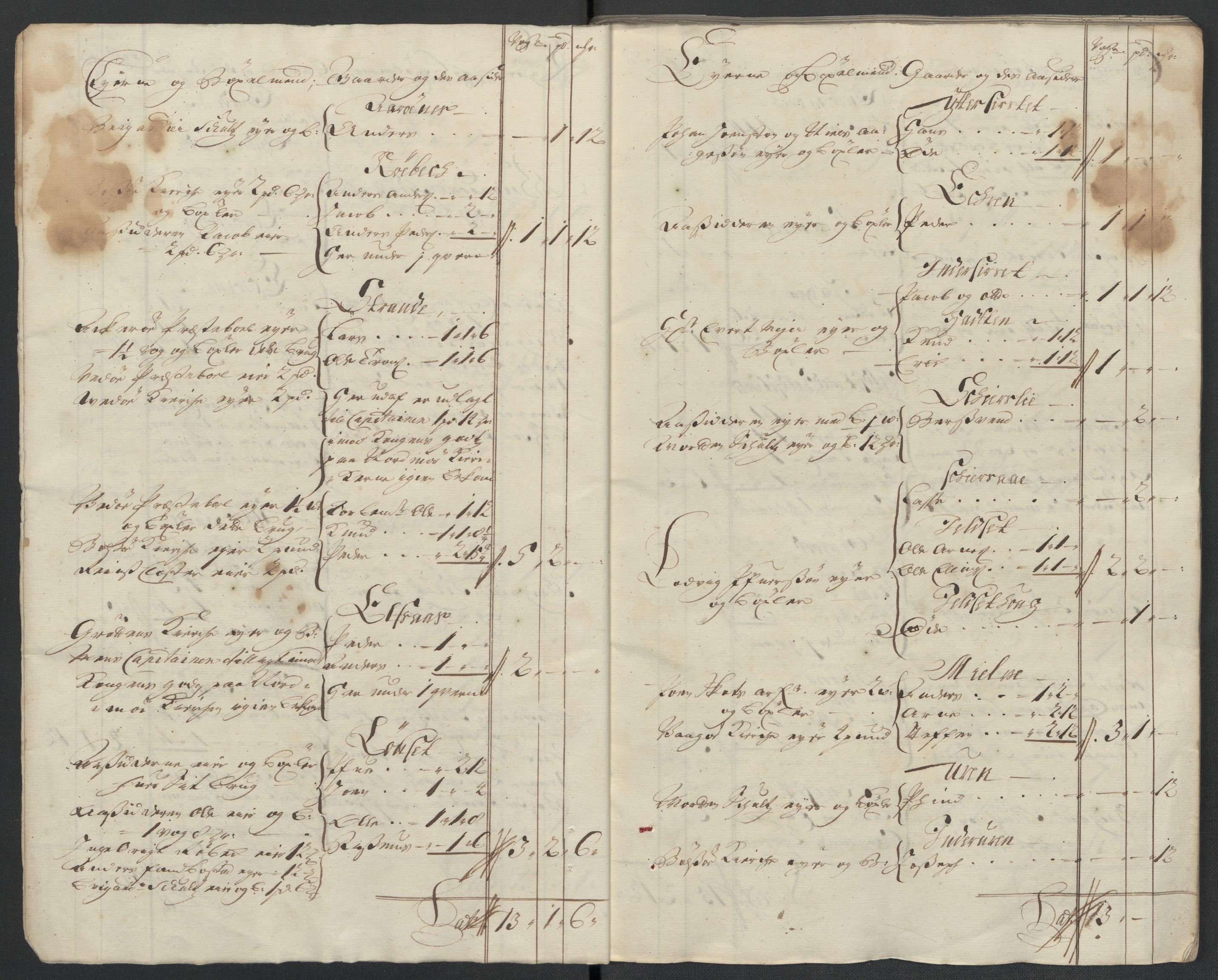 Rentekammeret inntil 1814, Reviderte regnskaper, Fogderegnskap, RA/EA-4092/R55/L3656: Fogderegnskap Romsdal, 1703-1705, p. 366