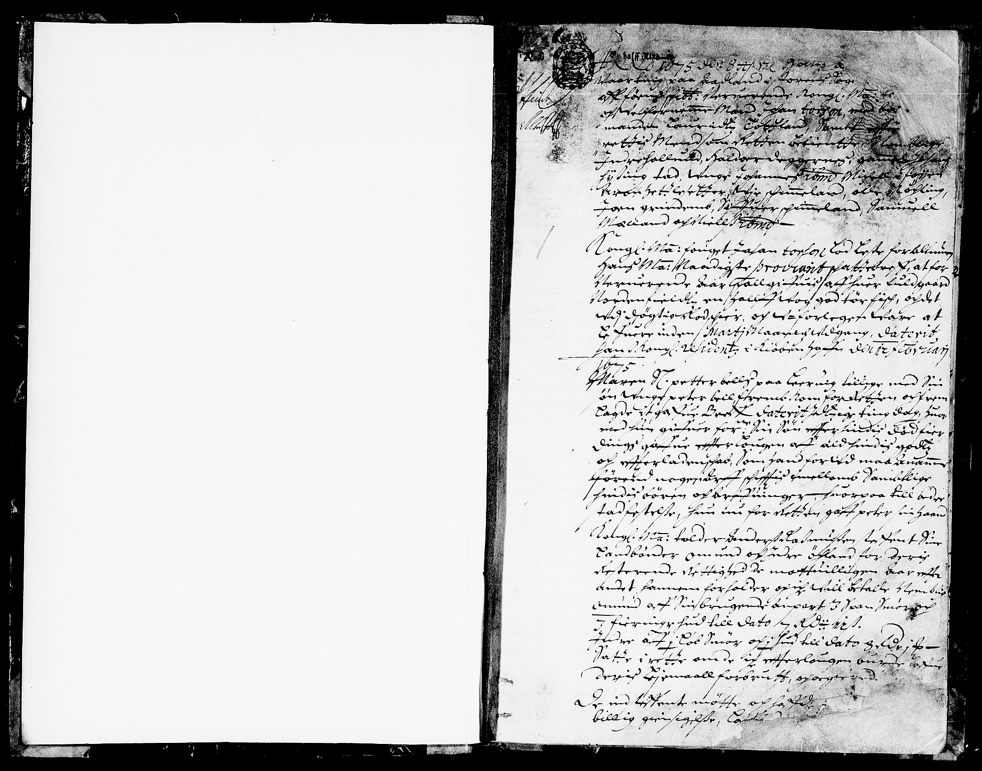 Sunnhordland sorenskrivar, SAB/A-2401/1/F/Faa/L0016: Tingbøker, 1675-1676, p. 0b-1a
