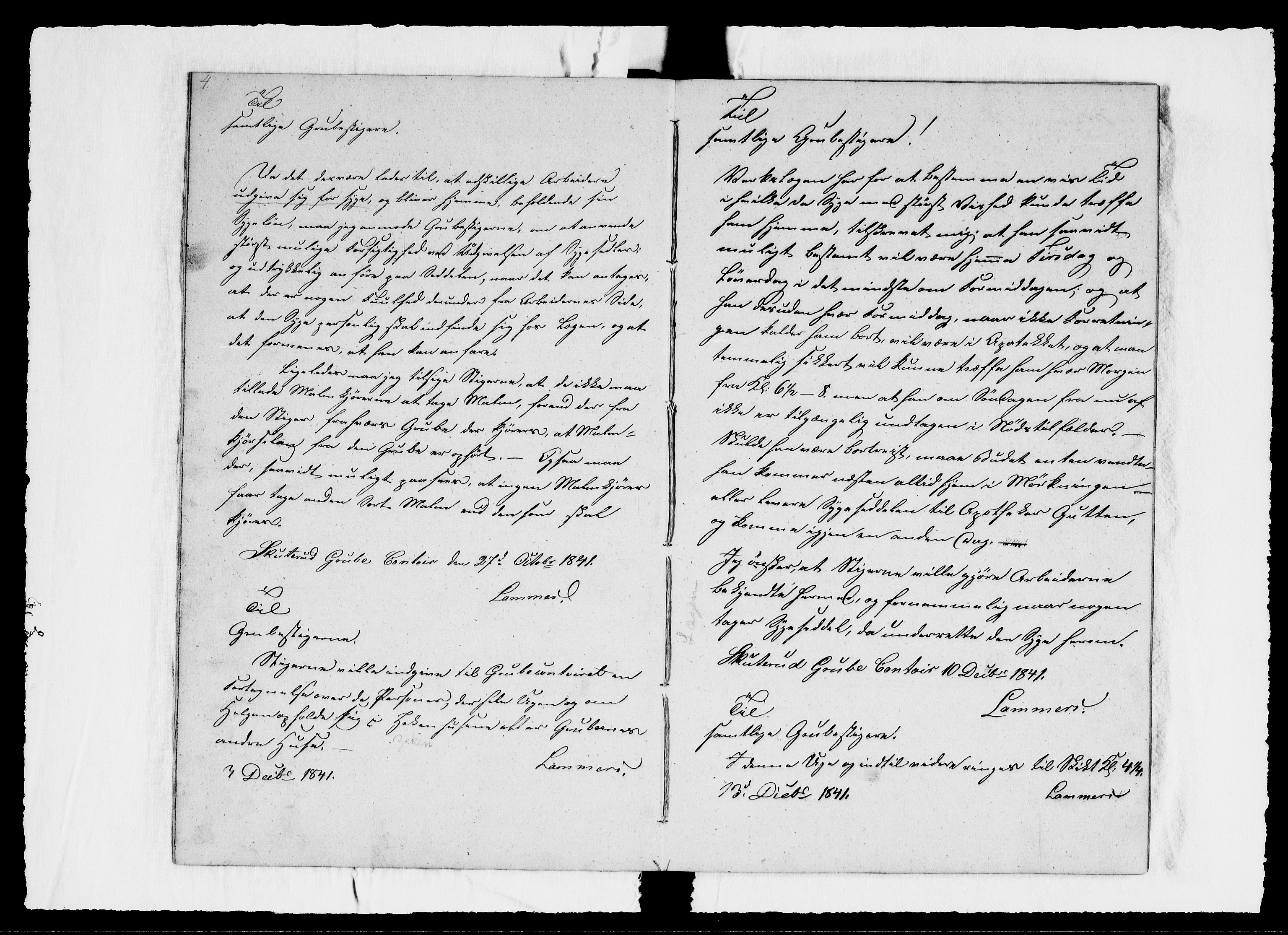 Modums Blaafarveværk, AV/RA-PA-0157/G/Ge/L0312/0001: -- / Journal for Nordgruberne, 1840-1844, p. 7