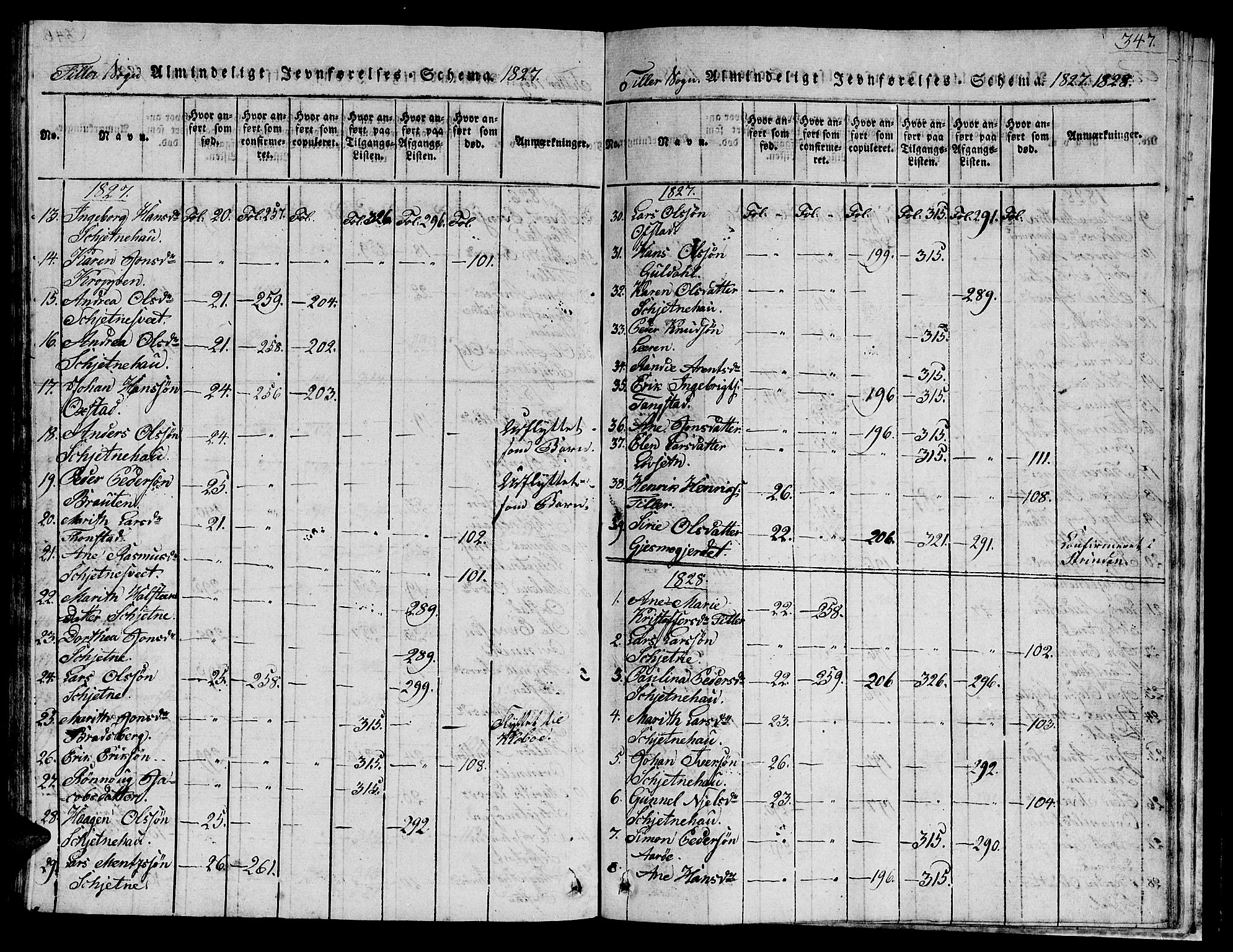 Ministerialprotokoller, klokkerbøker og fødselsregistre - Sør-Trøndelag, AV/SAT-A-1456/621/L0458: Parish register (copy) no. 621C01, 1816-1865, p. 347