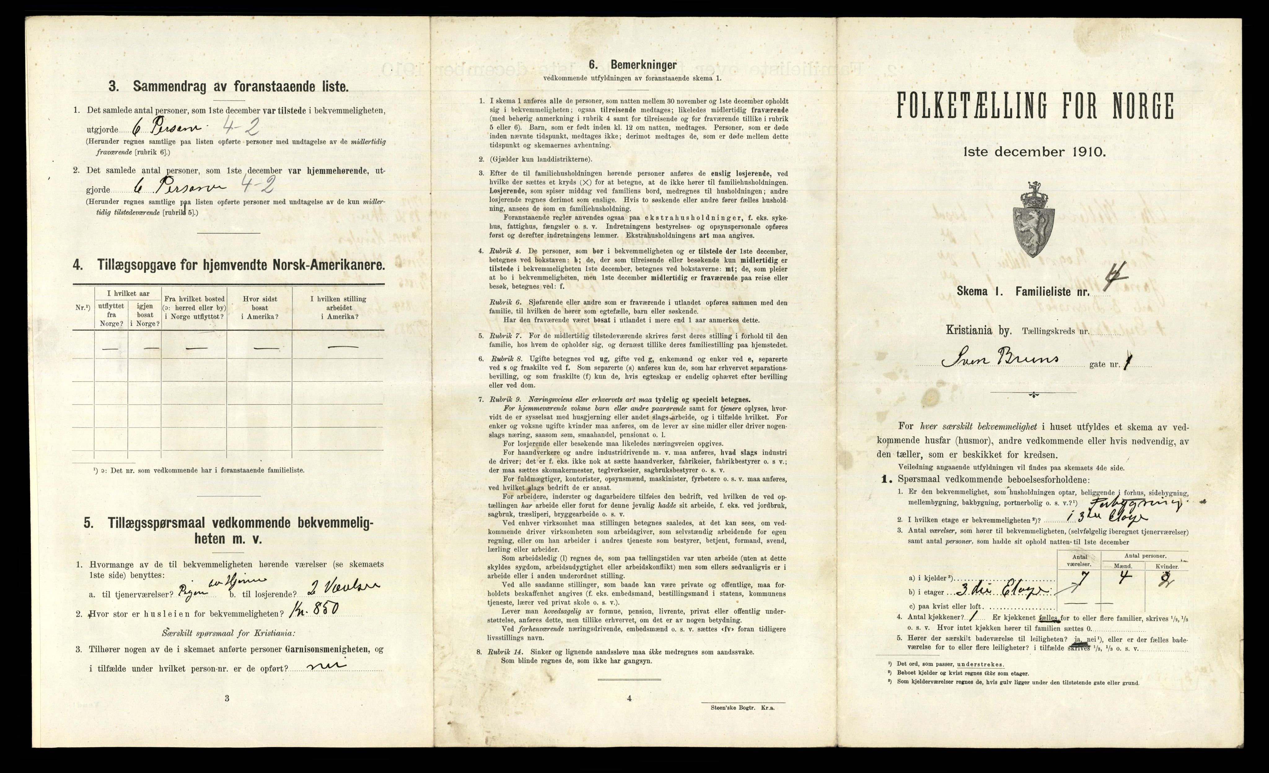 RA, 1910 census for Kristiania, 1910, p. 100507