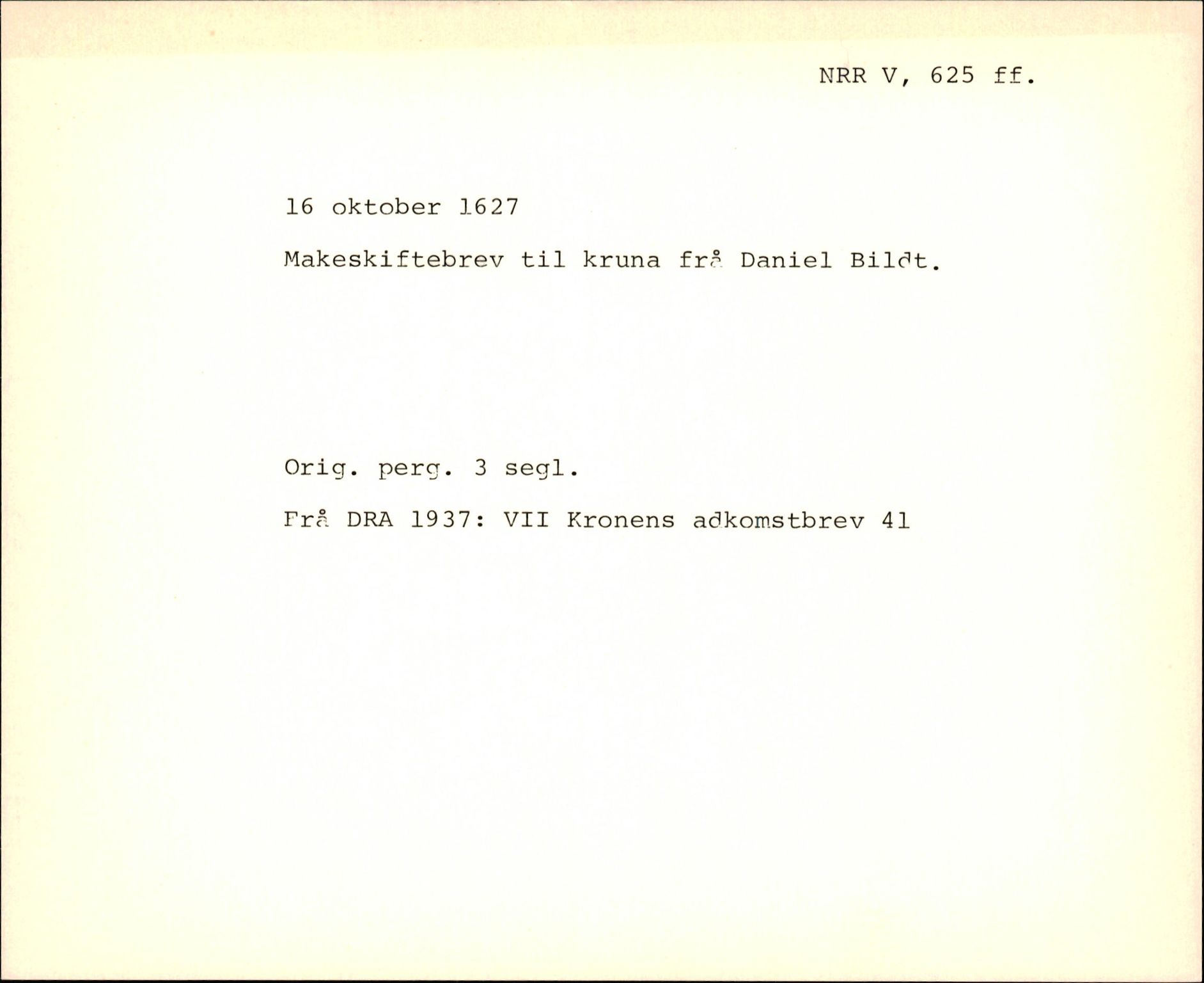 Riksarkivets diplomsamling, AV/RA-EA-5965/F35/F35f/L0002: Regestsedler: Diplomer fra DRA 1937 og 1996, p. 451