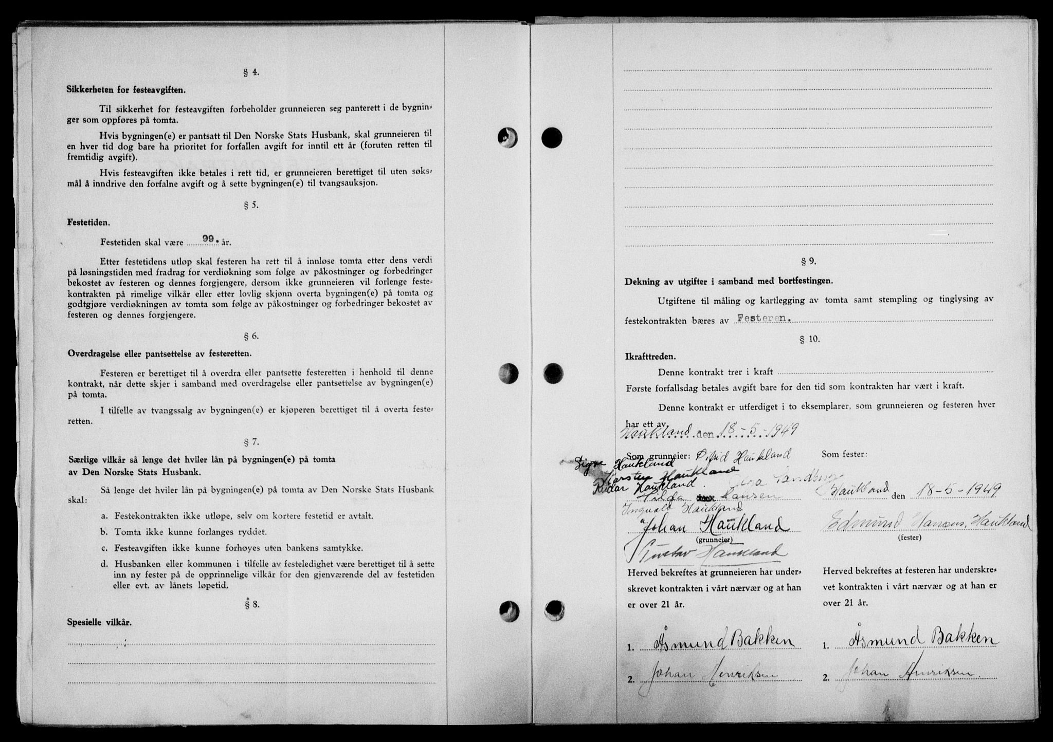 Lofoten sorenskriveri, SAT/A-0017/1/2/2C/L0021a: Mortgage book no. 21a, 1949-1949, Diary no: : 1246/1949