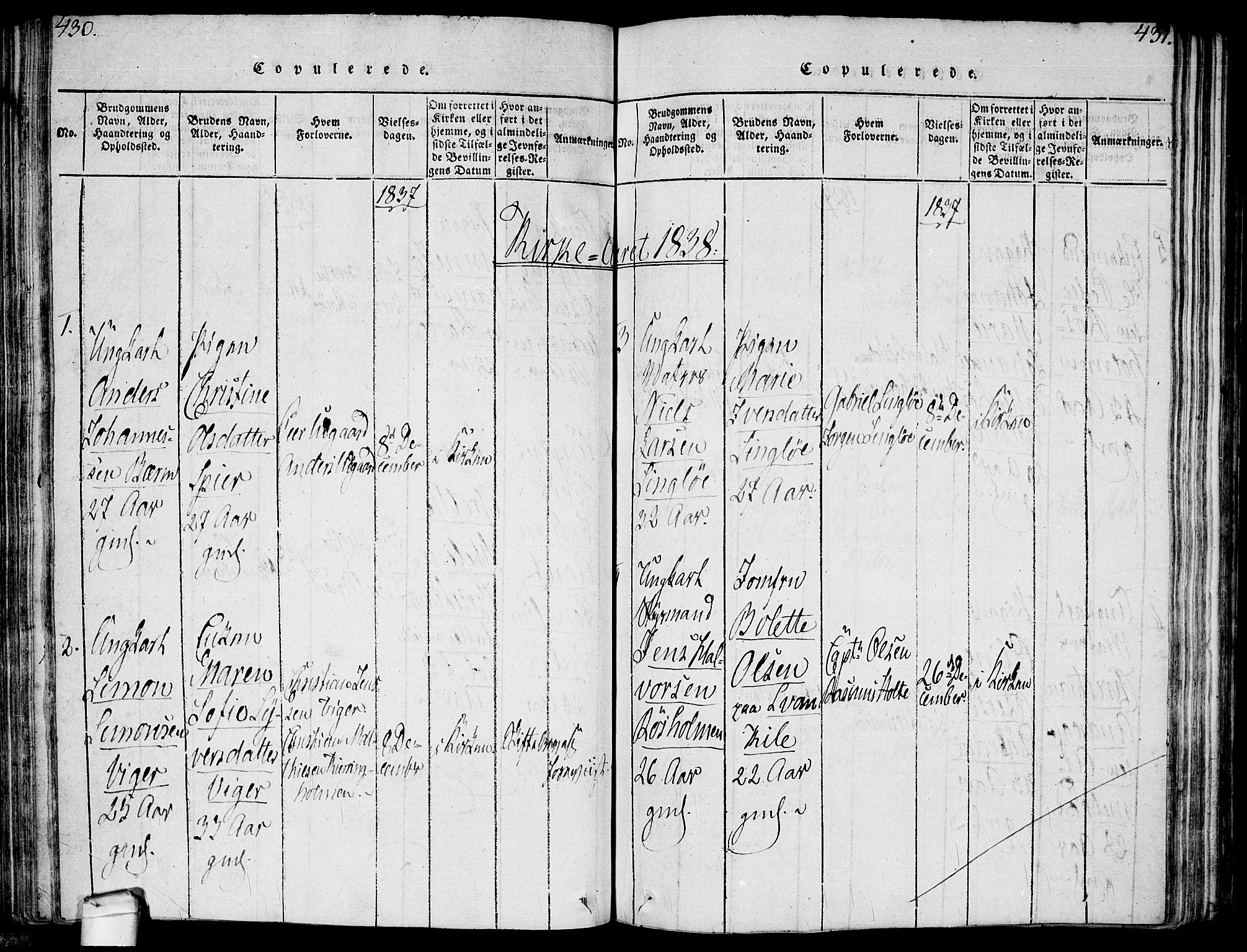 Hvaler prestekontor Kirkebøker, SAO/A-2001/F/Fa/L0005: Parish register (official) no. I 5, 1816-1845, p. 430-431