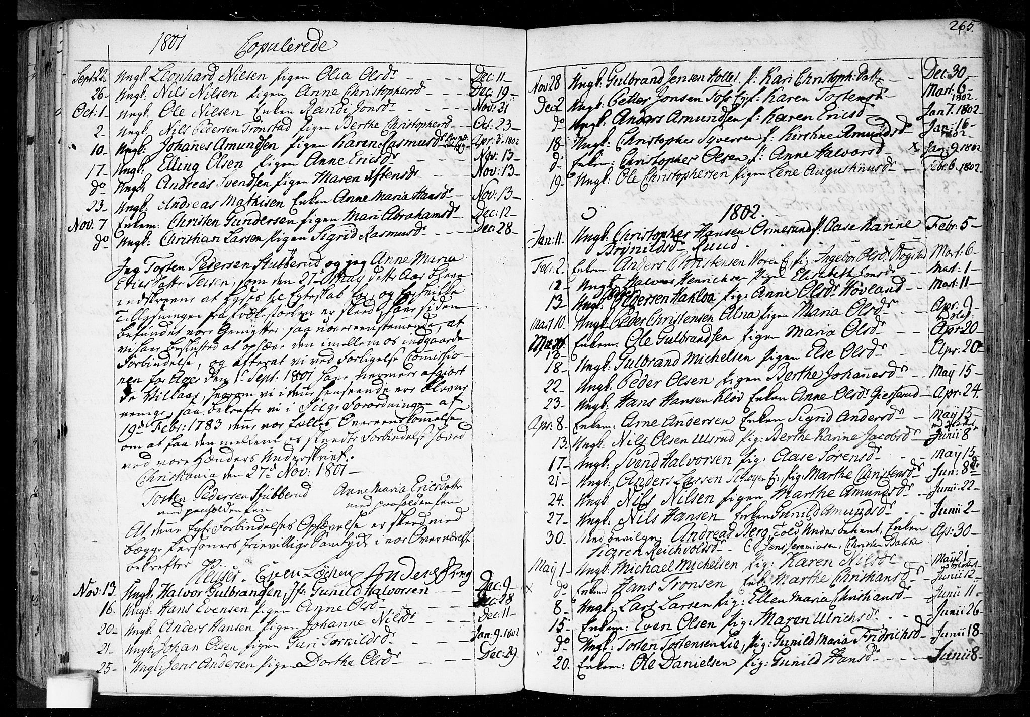 Aker prestekontor kirkebøker, SAO/A-10861/F/L0010: Parish register (official) no. 10, 1786-1809, p. 265