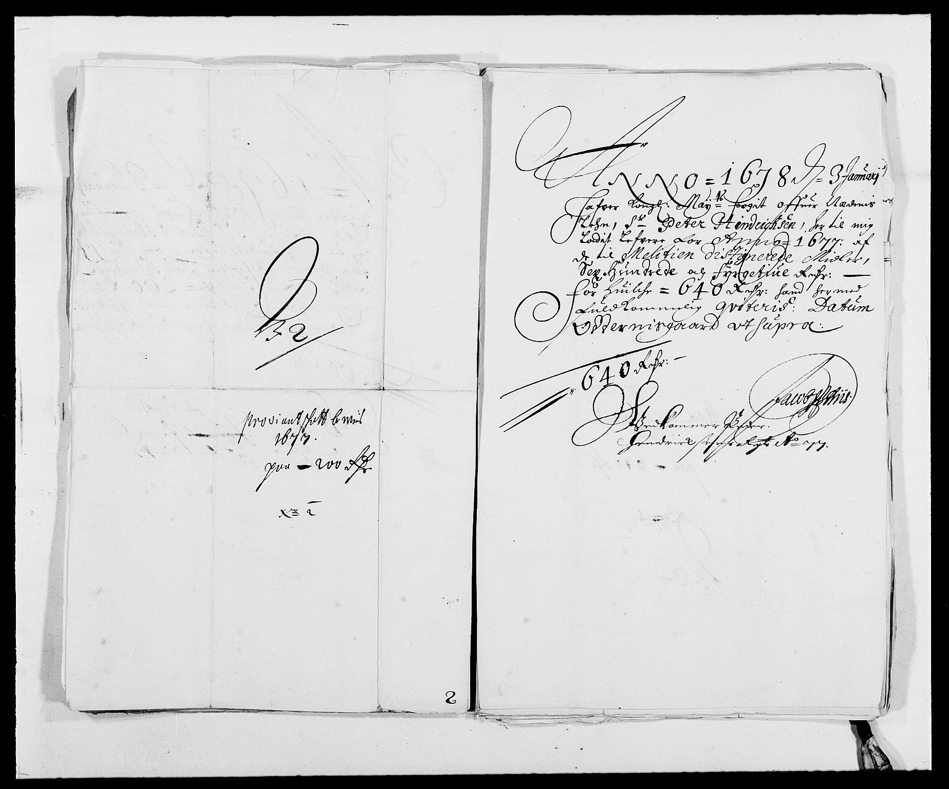 Rentekammeret inntil 1814, Reviderte regnskaper, Fogderegnskap, AV/RA-EA-4092/R39/L2302: Fogderegnskap Nedenes, 1677-1678, p. 13