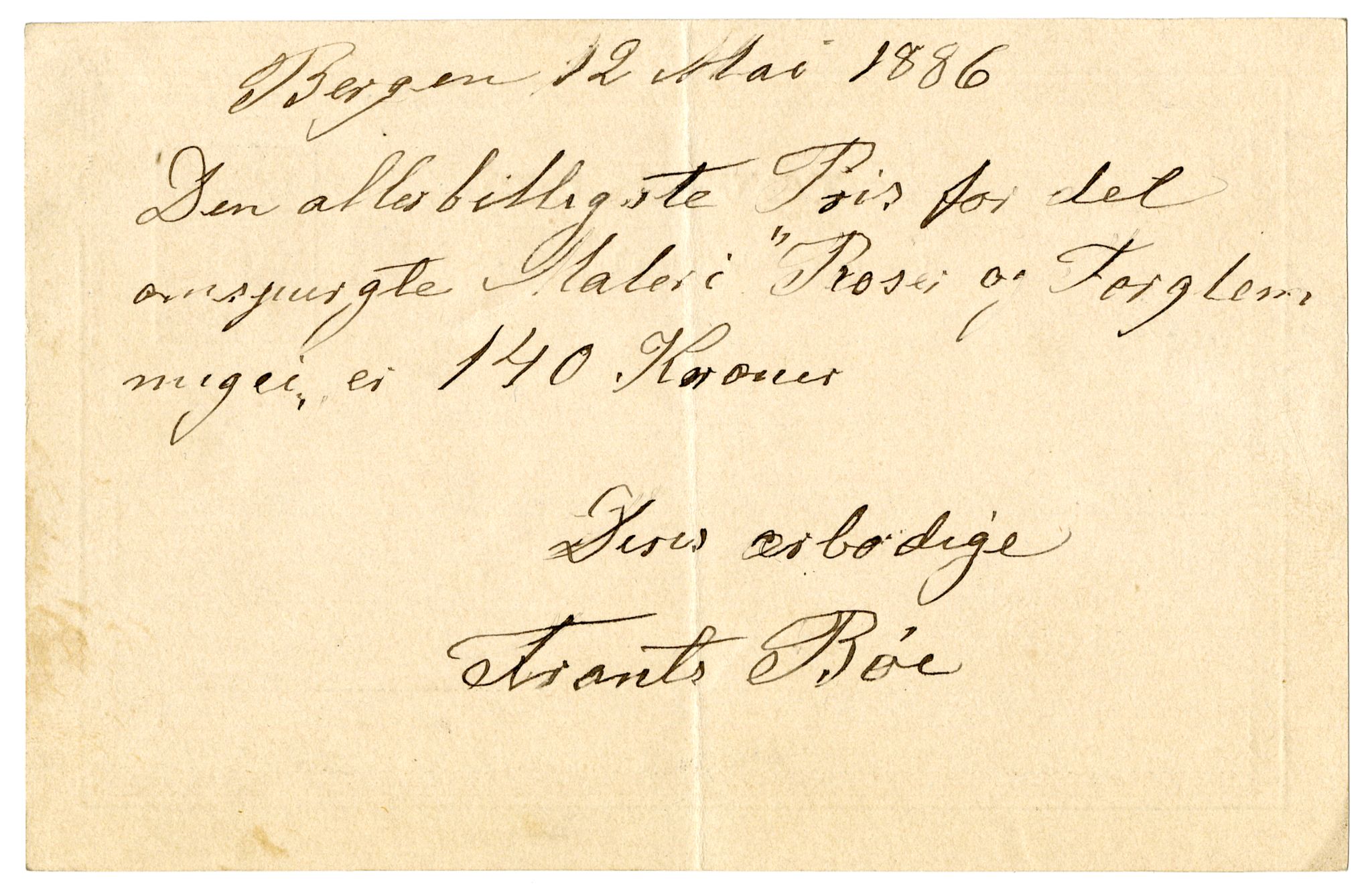 Diderik Maria Aalls brevsamling, NF/Ark-1023/F/L0002: D.M. Aalls brevsamling. B - C, 1799-1889, p. 245